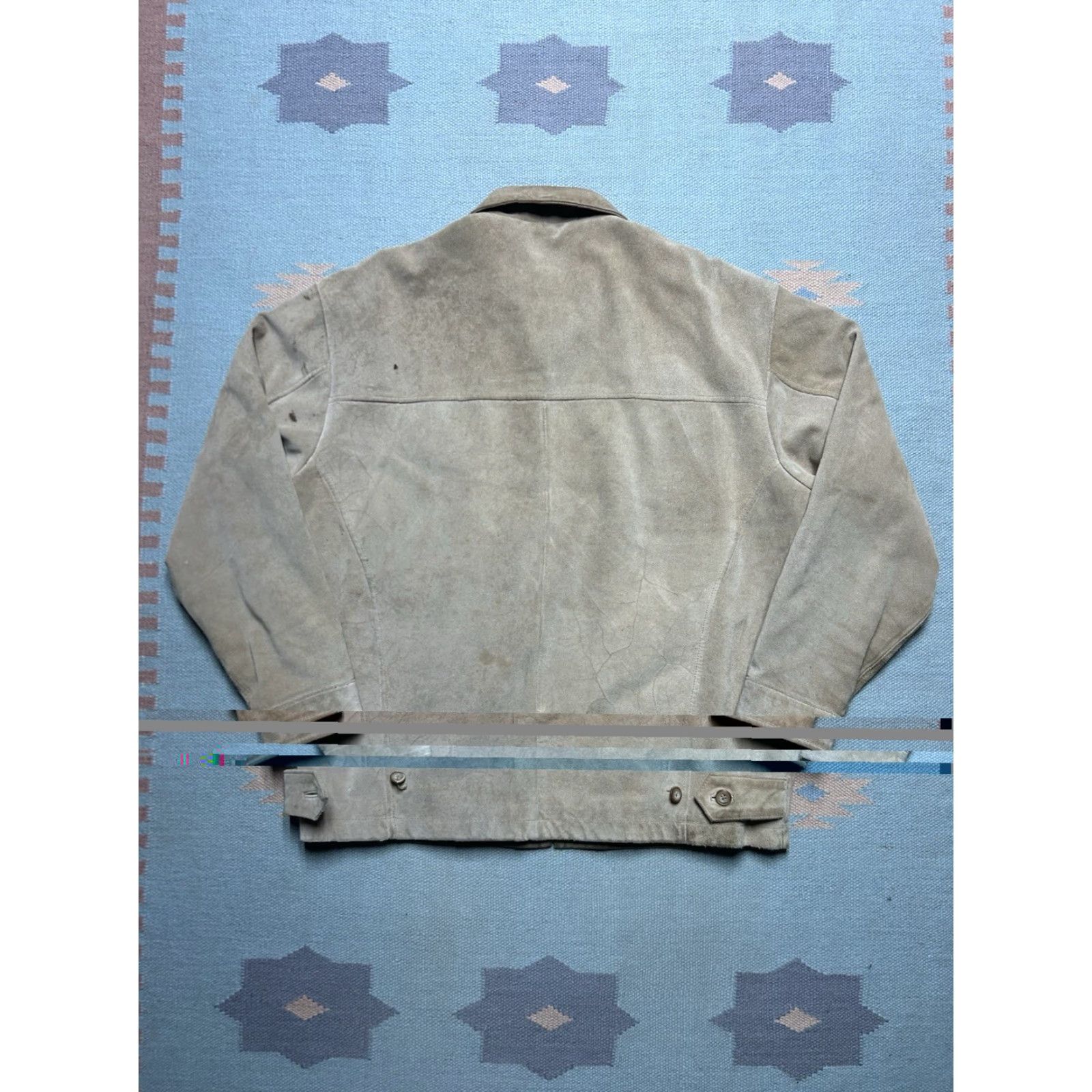 Vintage VINTAGE L’Homme suede leather jacket quilt lined insulated beige tan mens Medium Jacket Mens Beige L’Homme Bomber Leather Insulated Vintage Size US M / EU 48-50 / 2 - 7 Thumbnail
