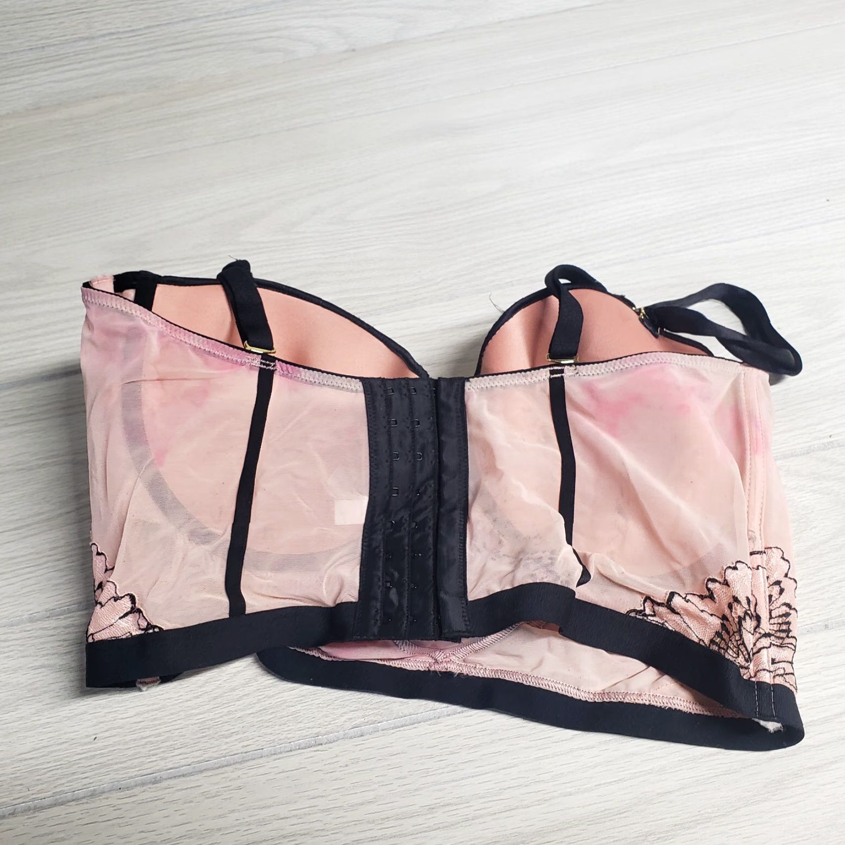 Vintage Auden Bralette Bra Pink Women's XL Extra Large Size ONE SIZE - 3 Thumbnail