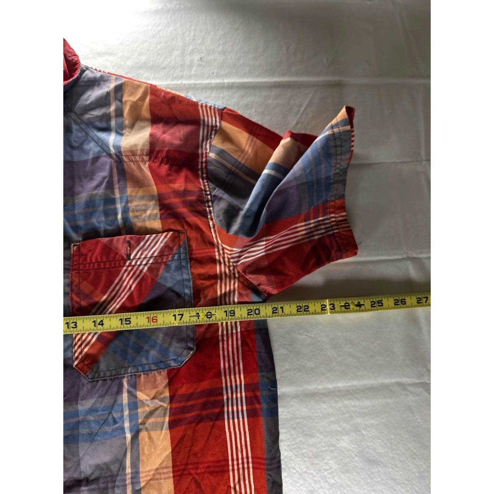 Southpole Southpole Shirt Mens Medium Short Sleeve Button Up Red White Black Plaid" Size US M / EU 48-50 / 2 - 6 Thumbnail