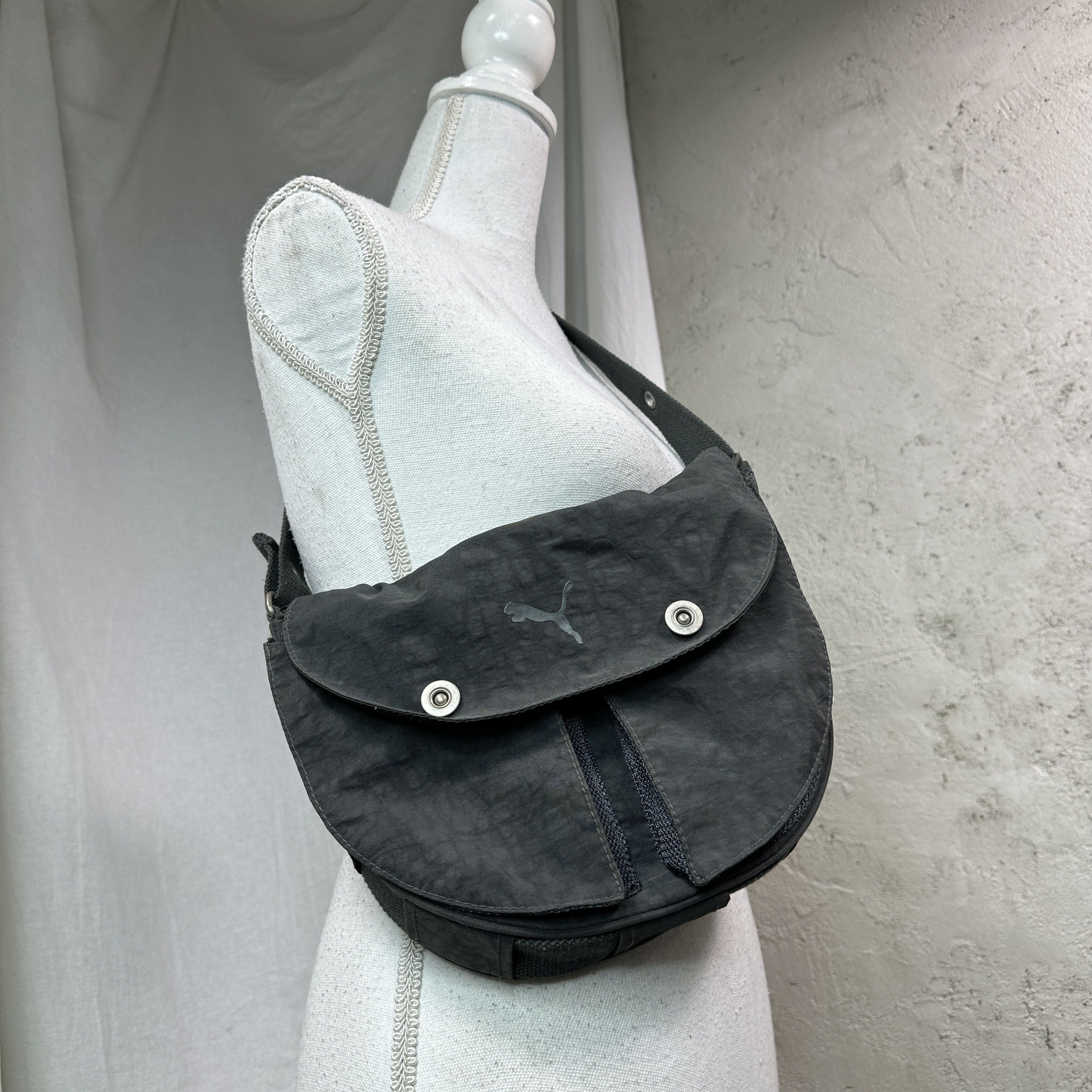 Puma Vintage Sporty Streetwear Nylon Puma Shoulder Bag Y2K Size ONE SIZE - 8 Thumbnail