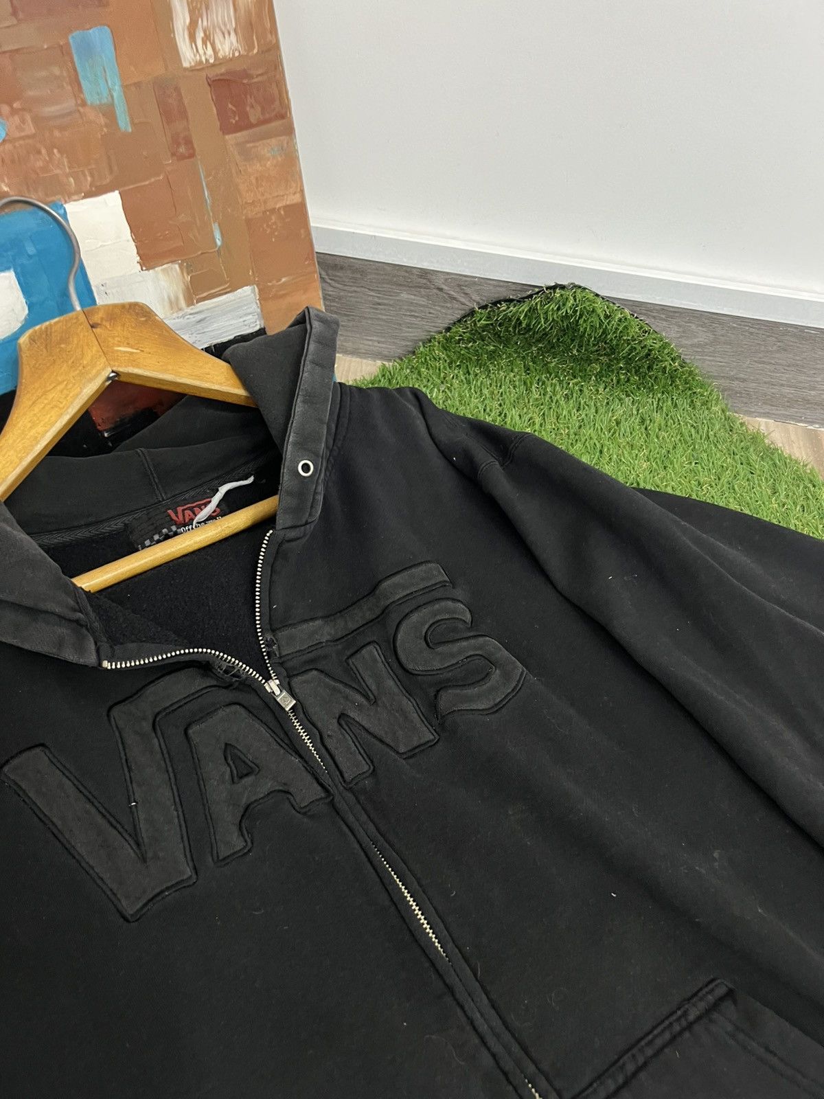 Vans × Vintage Vintage 90s Vans Hoodie Size US XL / EU 56 / 4 - 3 Thumbnail