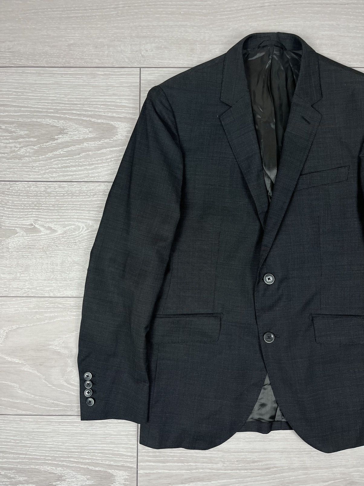 Hackett Hackett London Grey Wool Two Buttons Suit Blazer Pants Size 40R - 8 Thumbnail