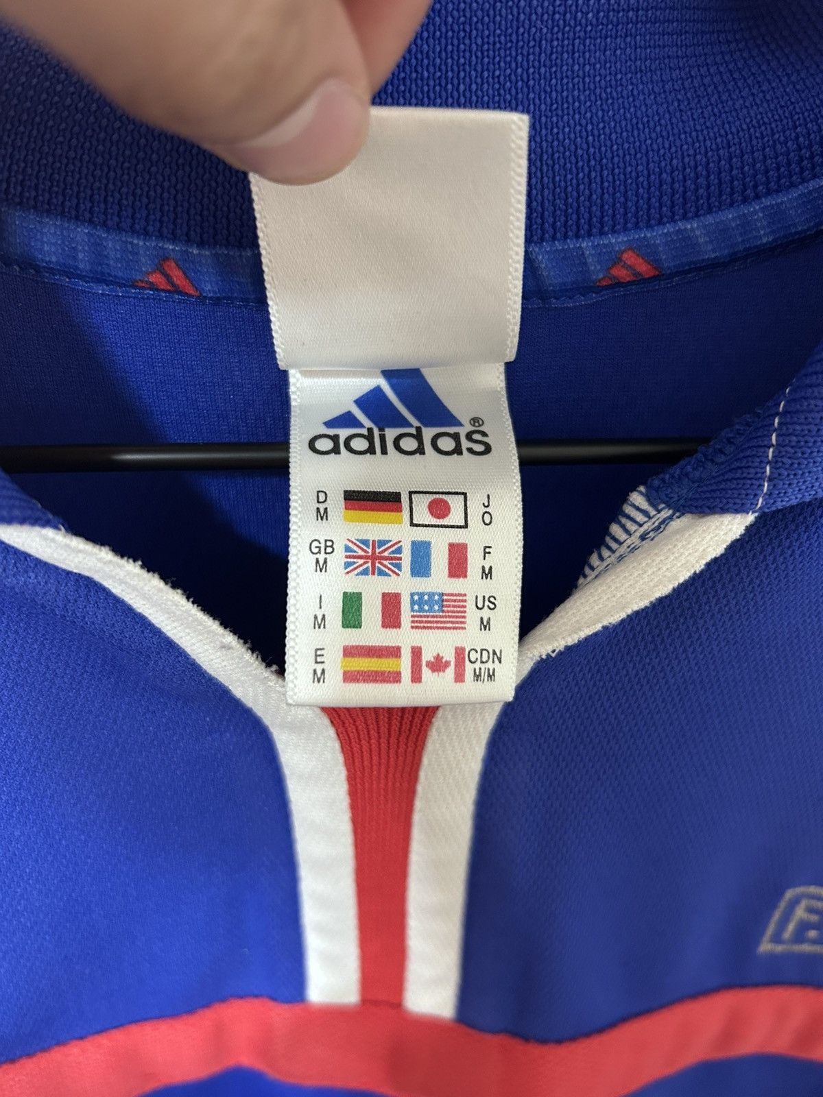 Adidas Adidas France 2000-02 Home Jersey Size US M / EU 48-50 / 2 - 3 Thumbnail
