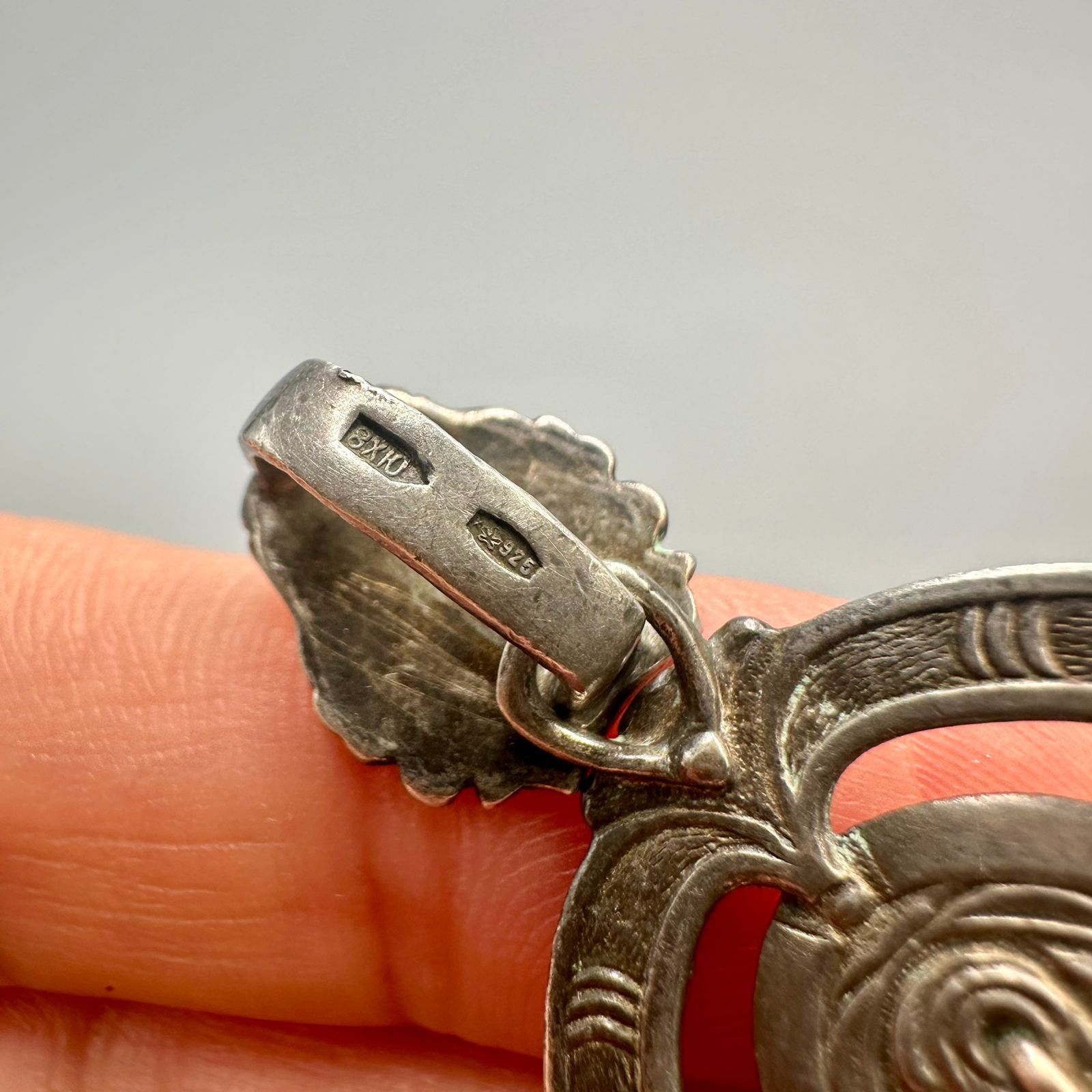 Vintage Vintage Sterling Silver 925 Mary & Child Pendant 10.4g Size ONE SIZE - 2 Thumbnail