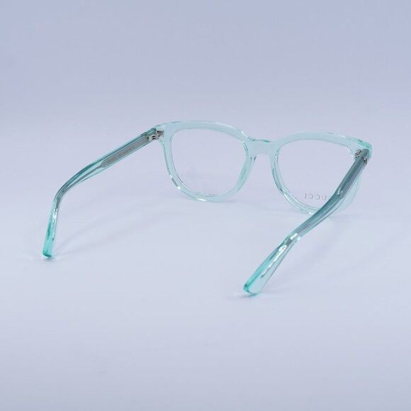 Gucci Gucci GG1687O 004 Eyeglasses Transparent Green 52mm Square Size ONE SIZE - 8 Thumbnail