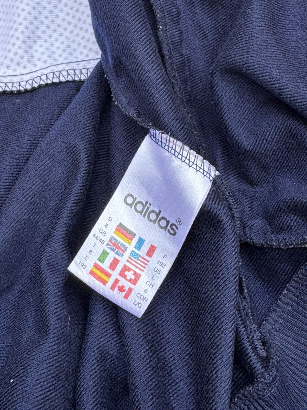 Adidas Adidas Originals vintage 90s blue and white track jacket Size US L / EU 52-54 / 3 - 8 Thumbnail