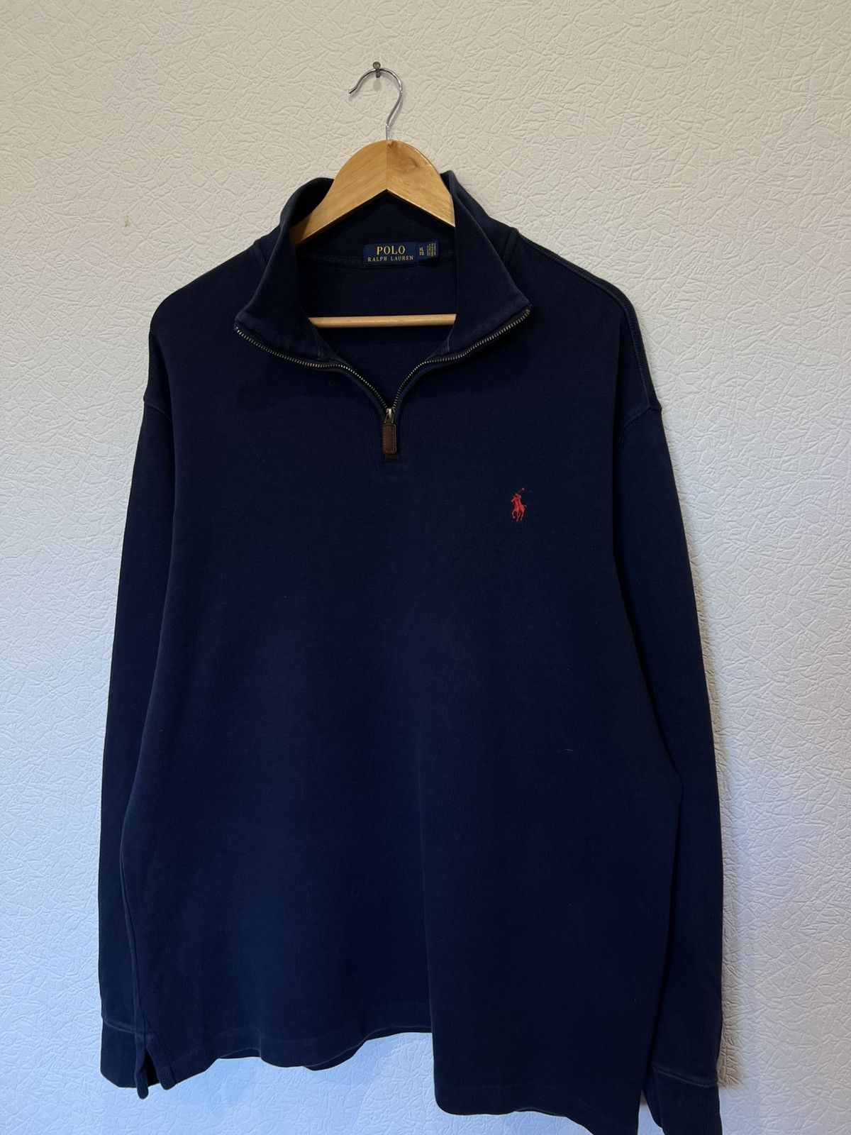 Polo Ralph Lauren Polo Ralph Lauren Blue Sweater Classic 1/4 Zip Mens Size US XL / EU 56 / 4 - 1 Thumbnail