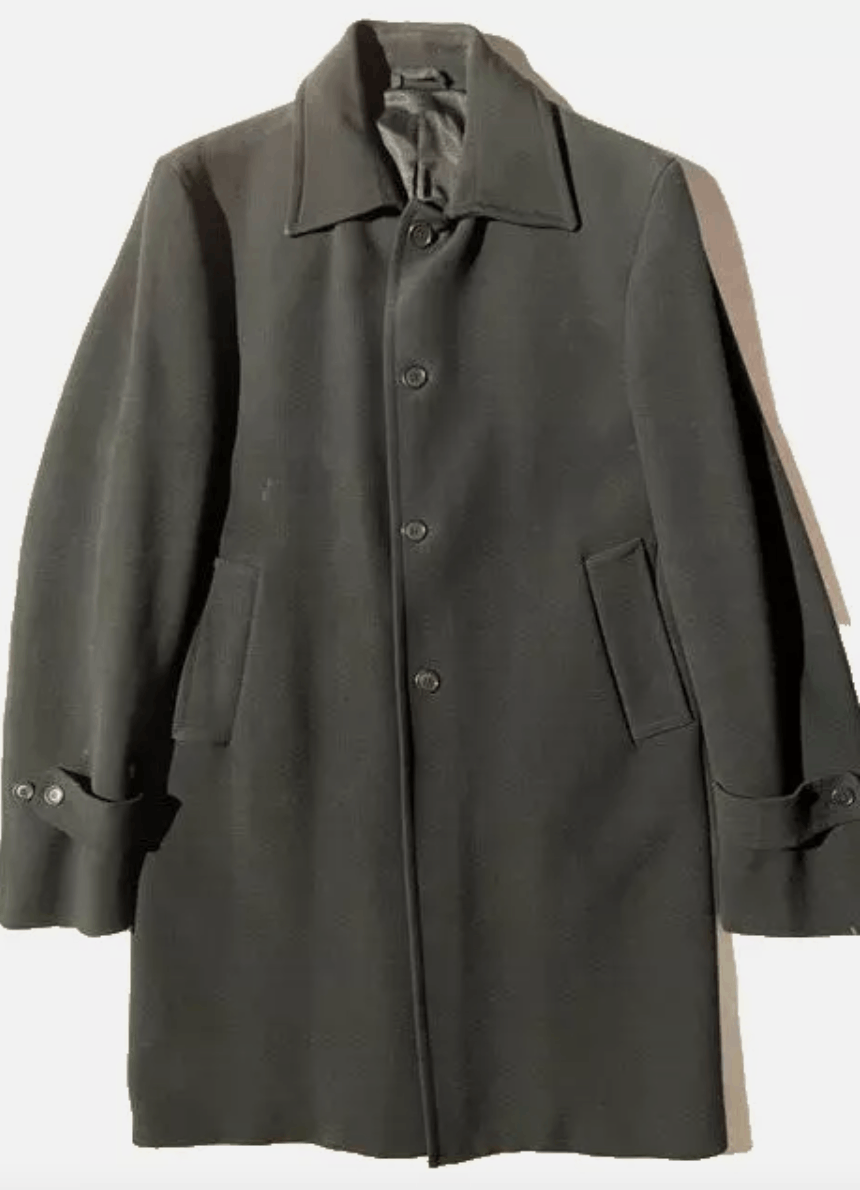 Costume National Vtg COSTUME NATIONAL HOMME Mens Black Trench Slim Coat Size US L / EU 52-54 / 3 - 2 Thumbnail