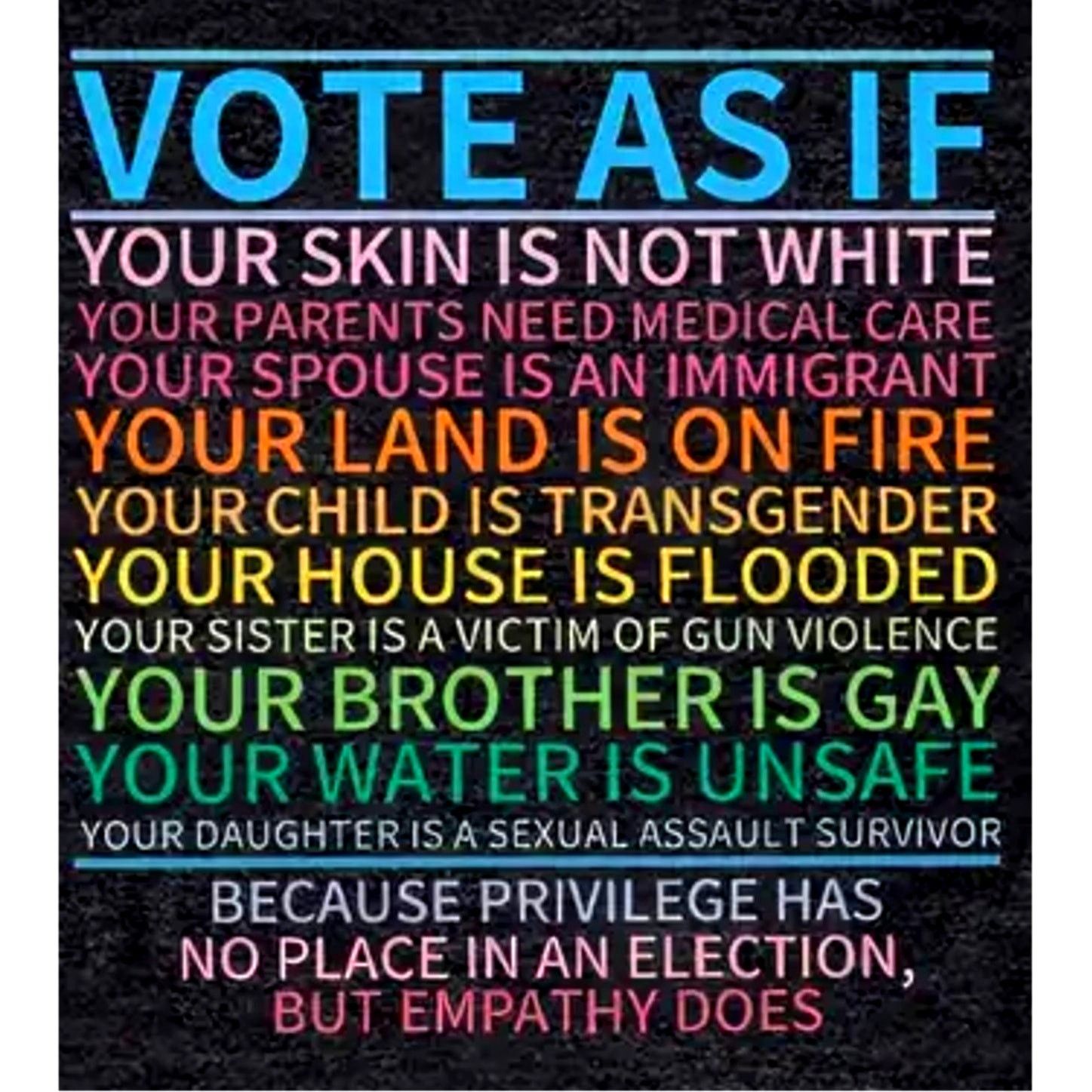 Other Vibrant Political Vote As If Tee Shirt Deep Gray 6 Size M / US 6-8 / IT 42-44 - 3 Thumbnail
