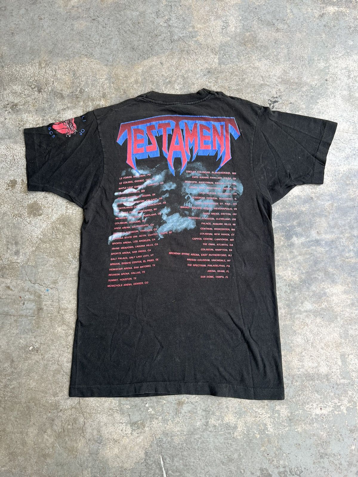Band Tees (S) Vintage Testament Souls Of Black 1990 Tour Band Tees Size US S / EU 44-46 / 1 - 2 Thumbnail