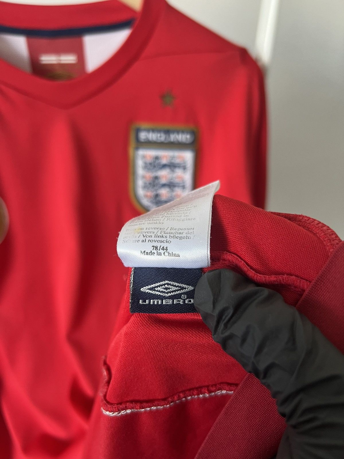 Umbro UMBRO ENGLAND Lampard #8 2006-2008 Away Soccer Jersey Shirt Size US L / EU 52-54 / 3 - 14 Thumbnail