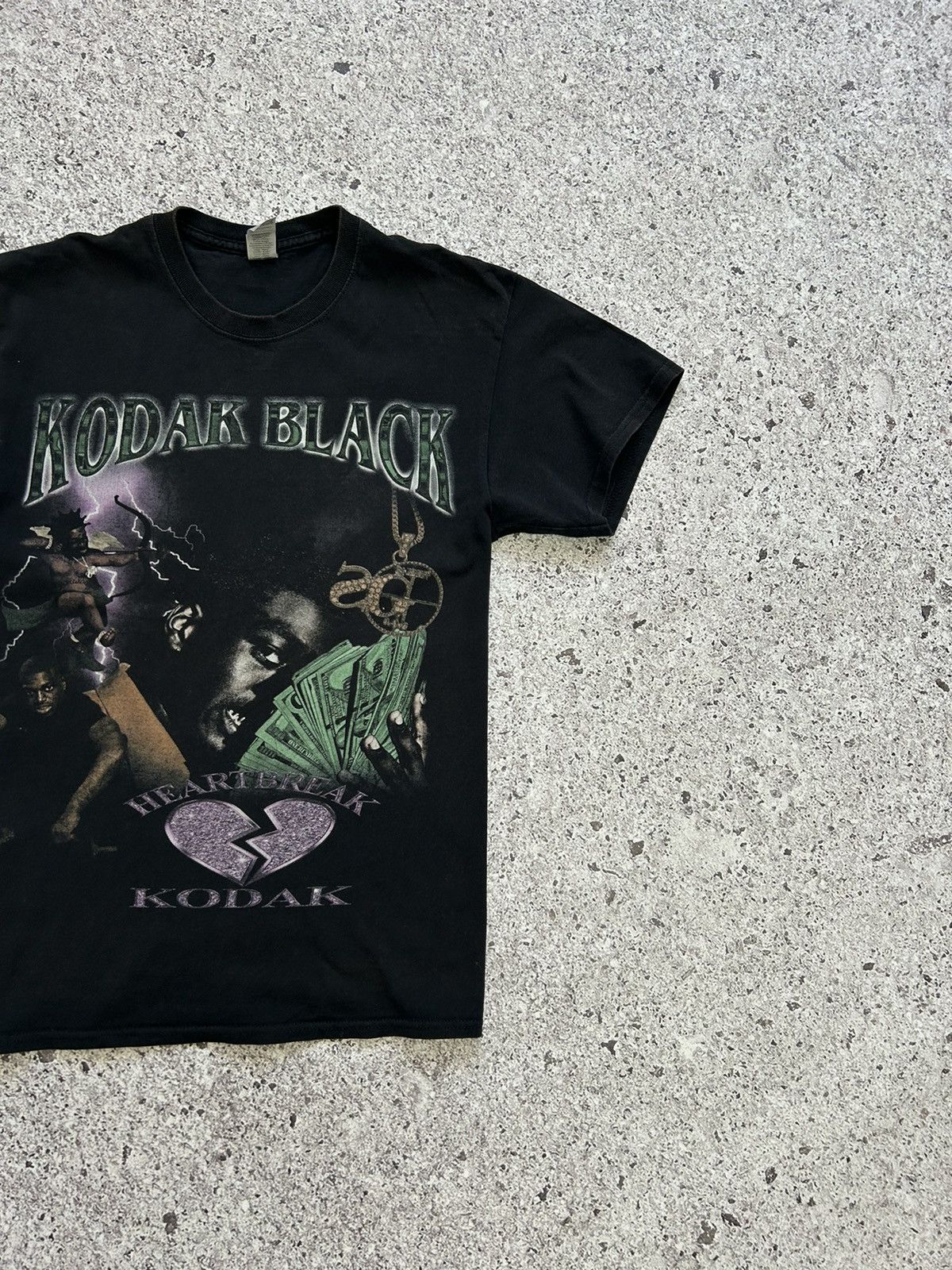 Band Tees × Rap Tees Vintage Rare Kodak Black Heartbreak Album shirt y2k hype Size US M / EU 48-50 / 2 - 4 Thumbnail