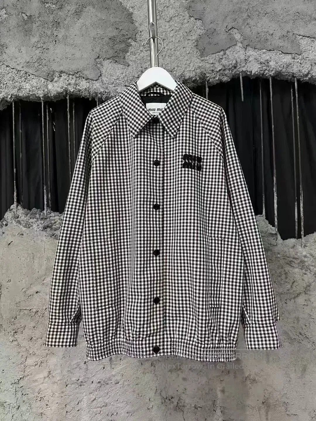 Miu Miu miu miu black and white checked jacket. Size M / US 6-8 / IT 42-44 - 1 Thumbnail