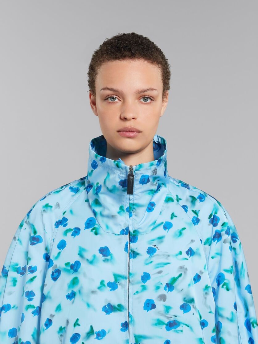 Marni o1f1d3z0725 Gathered Taffeta Parka in Blue Size L / US 10 / IT 46 - 4 Thumbnail