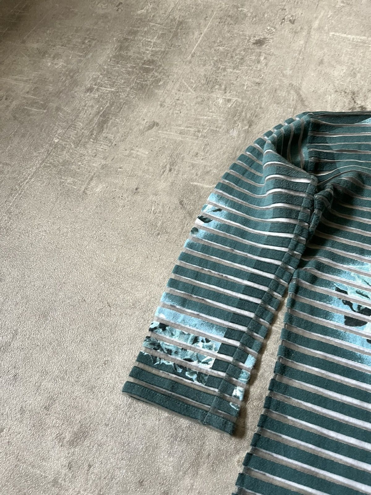 Jean Paul Gaultier Vintage Jean Paul Gaultier Aqua mesh top striped rare Size M / US 6-8 / IT 42-44 - 5 Thumbnail