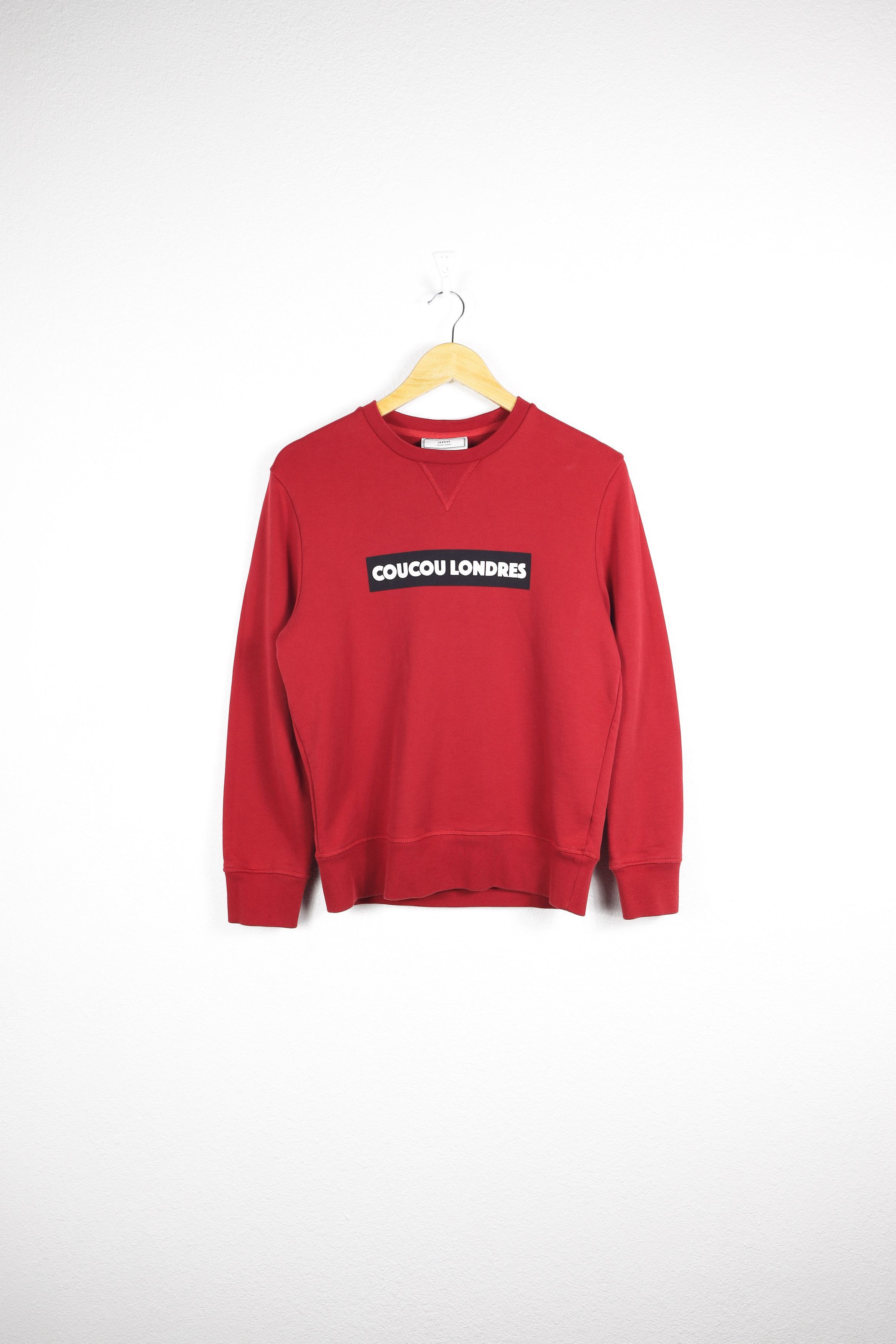 AMI AMI Coucou Londres Logo Cotton-Jersey Sweatshirt Size M / US 6-8 / IT 42-44 - 1 Thumbnail