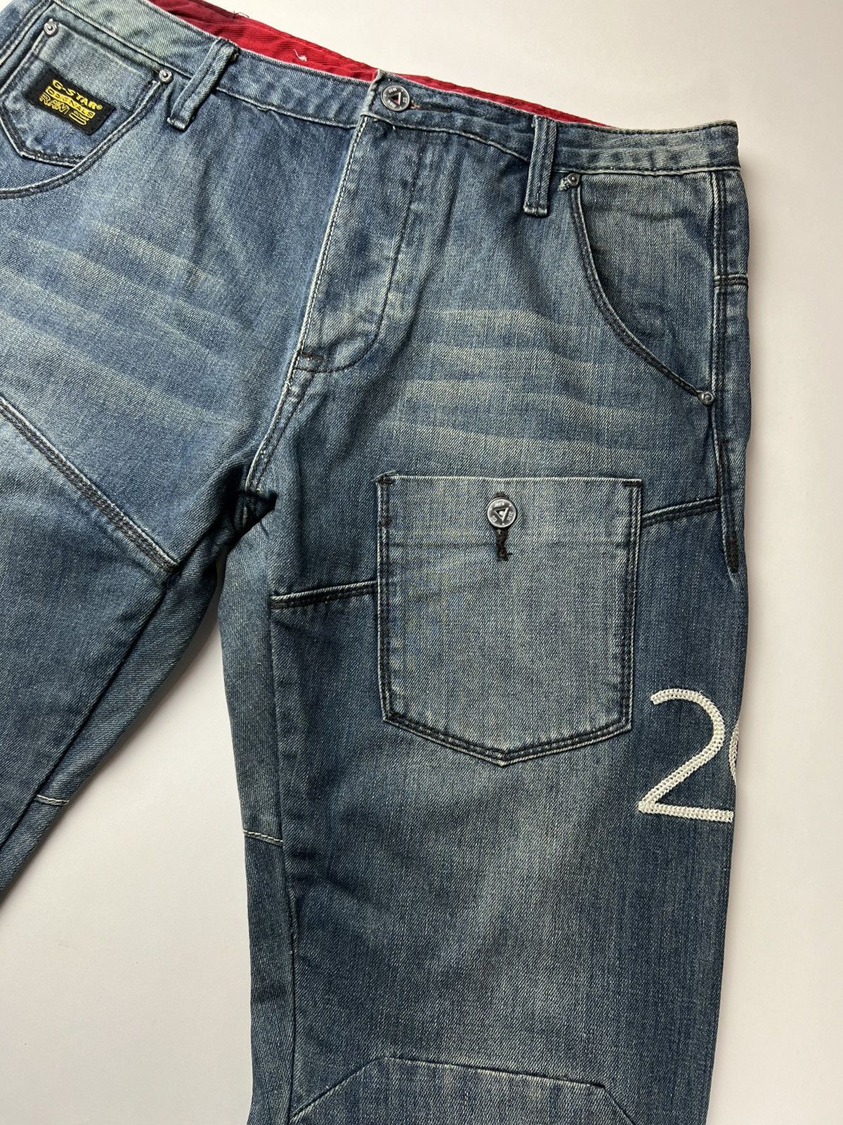 G-Star × Vintage Blue Cargo Pants G-Star Raw 20 rare, 90s Vintage W34 L34 Size US 34 / EU 50 - 6 Thumbnail