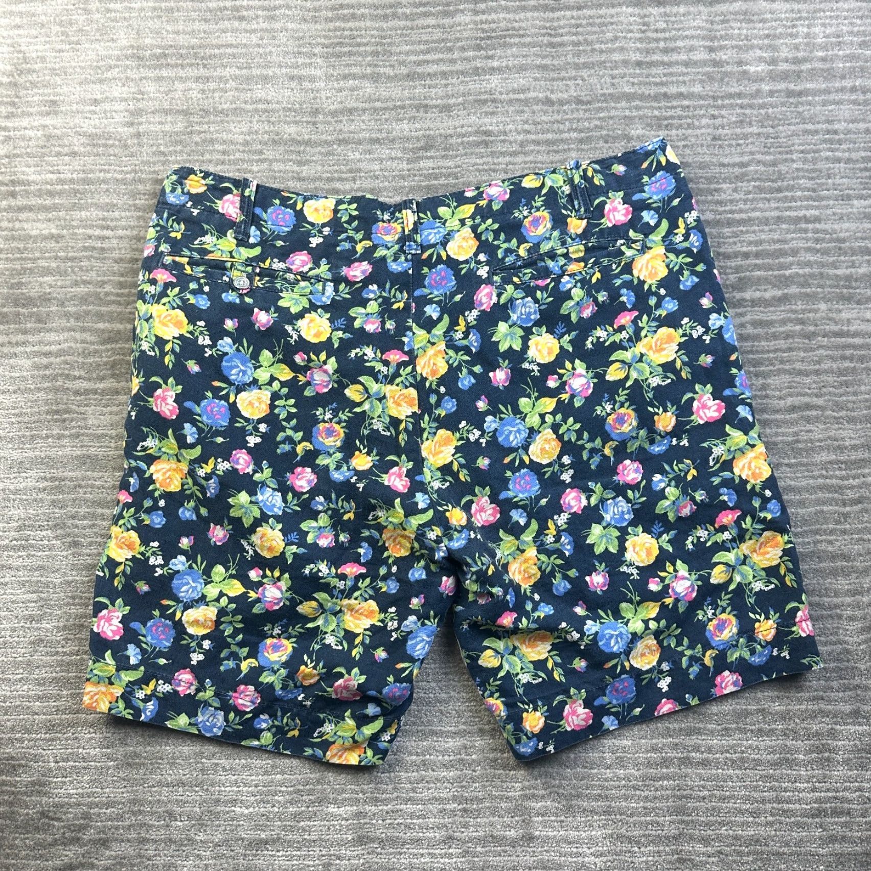 Polo Ralph Lauren Polo Ralph Lauren Shorts Mens 35 Blue Floral All Over Print Linen Blend Size US S / EU 44-46 / 1 - 2 Thumbnail