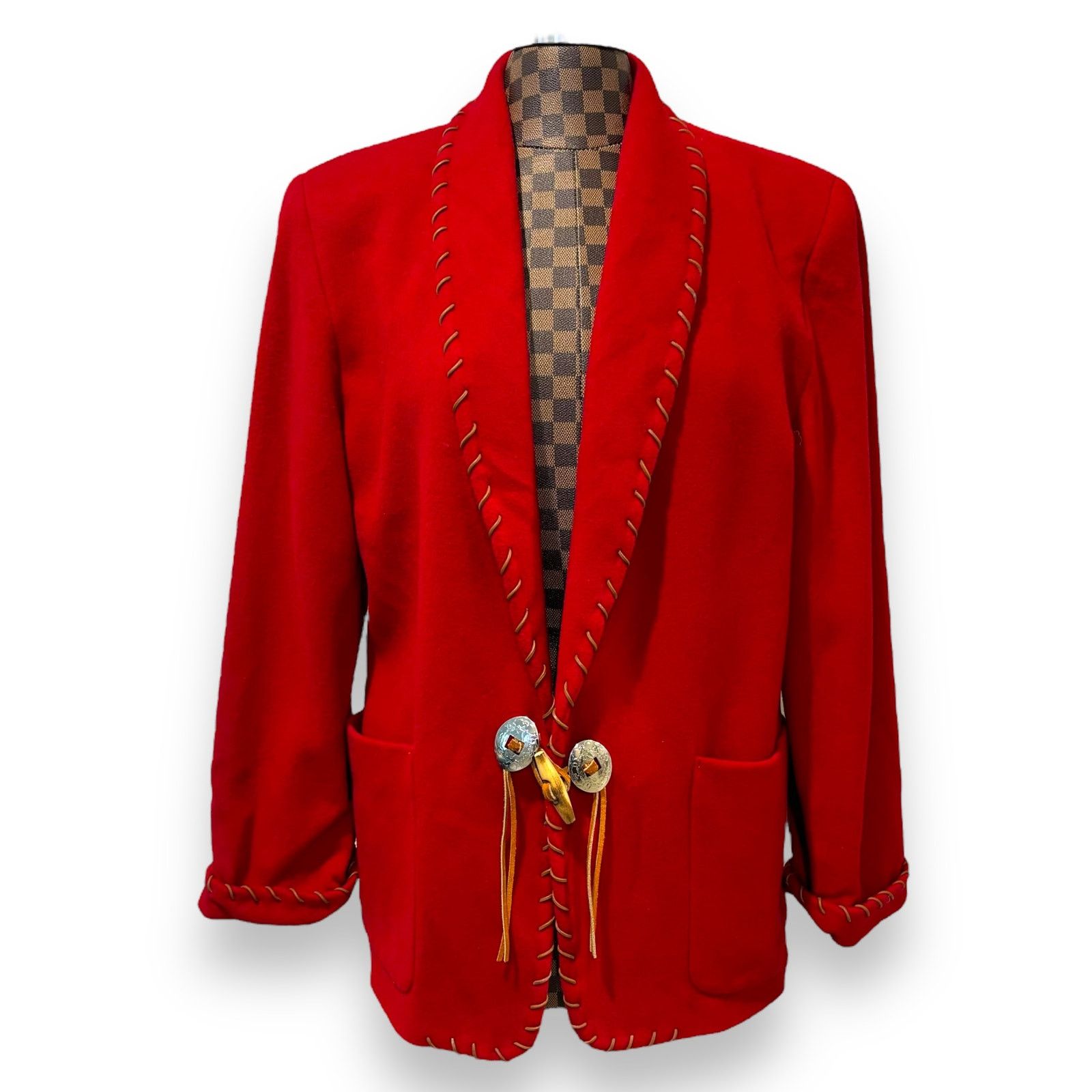 Vintage Vtg Augustus by Andrew Morgan Blazer Jacket Concho Wool | Grailed
