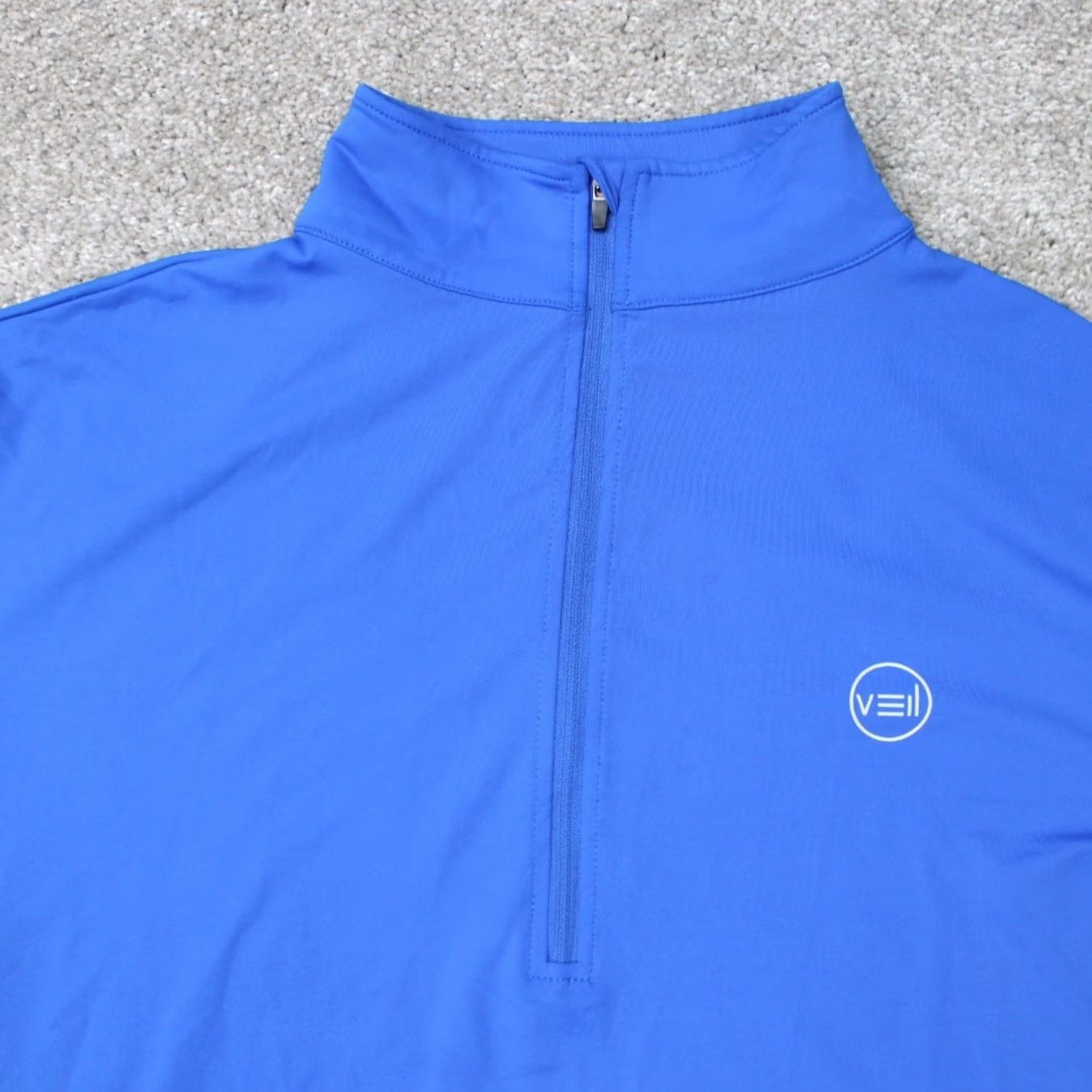 Vintage Veil Spark Sweatshirt Mens 2XL XXL Royal Blue 1/2 Zip Performance Athletic L/S Size US XXL / EU 58 / 5 - 5 Thumbnail