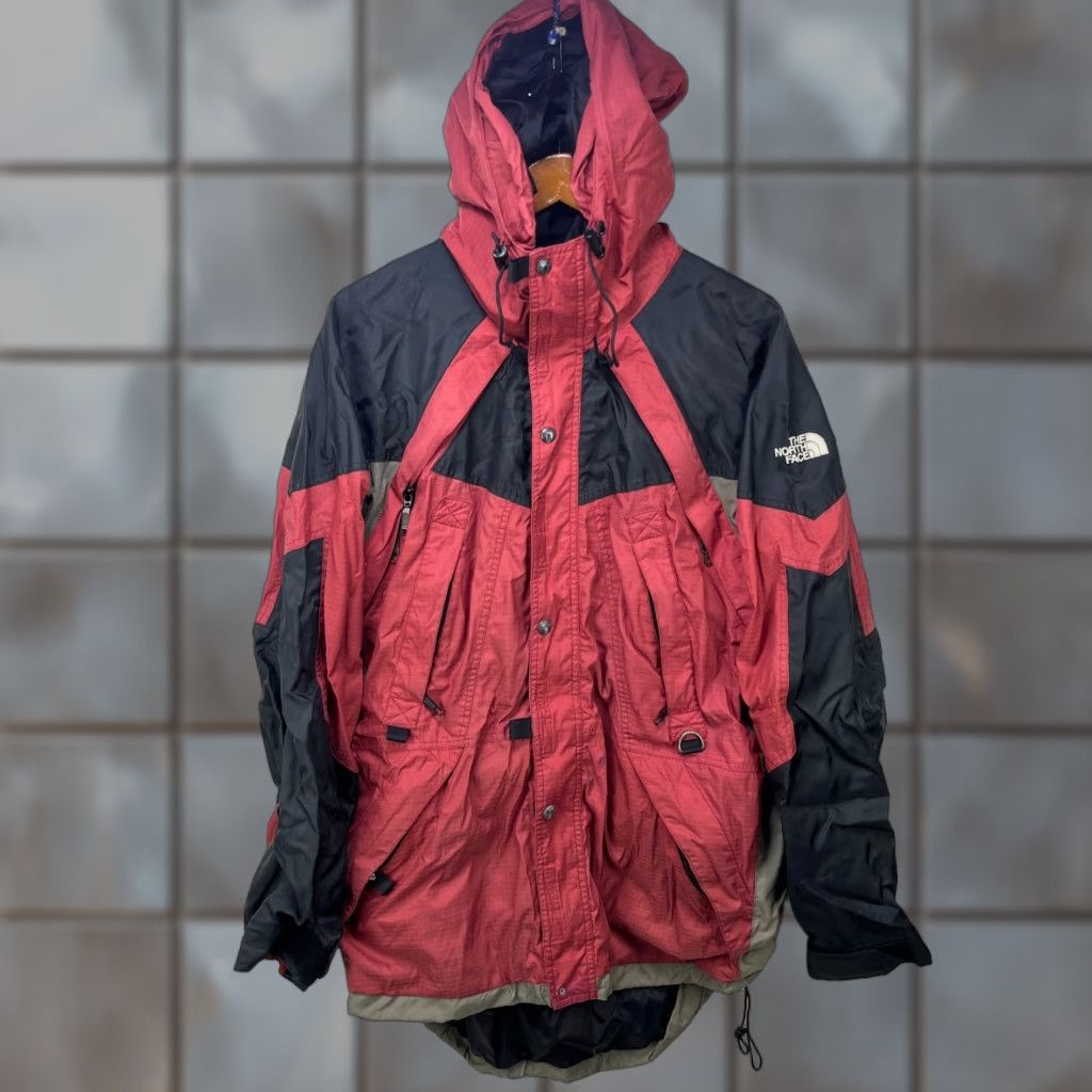 The North Face VINTAGE The North Face Jacket 90s Tech Shell Windbreaker L Red Mens Size US L / EU 52-54 / 3 - 1 Thumbnail