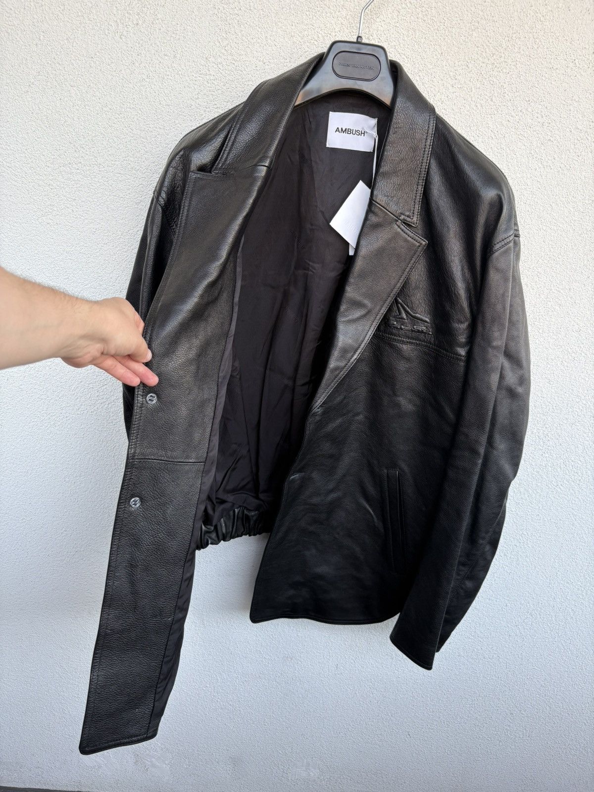 Ambush Design Ambush leather deconstructed jacket rare moto Size US M / EU 48-50 / 2 - 6 Thumbnail