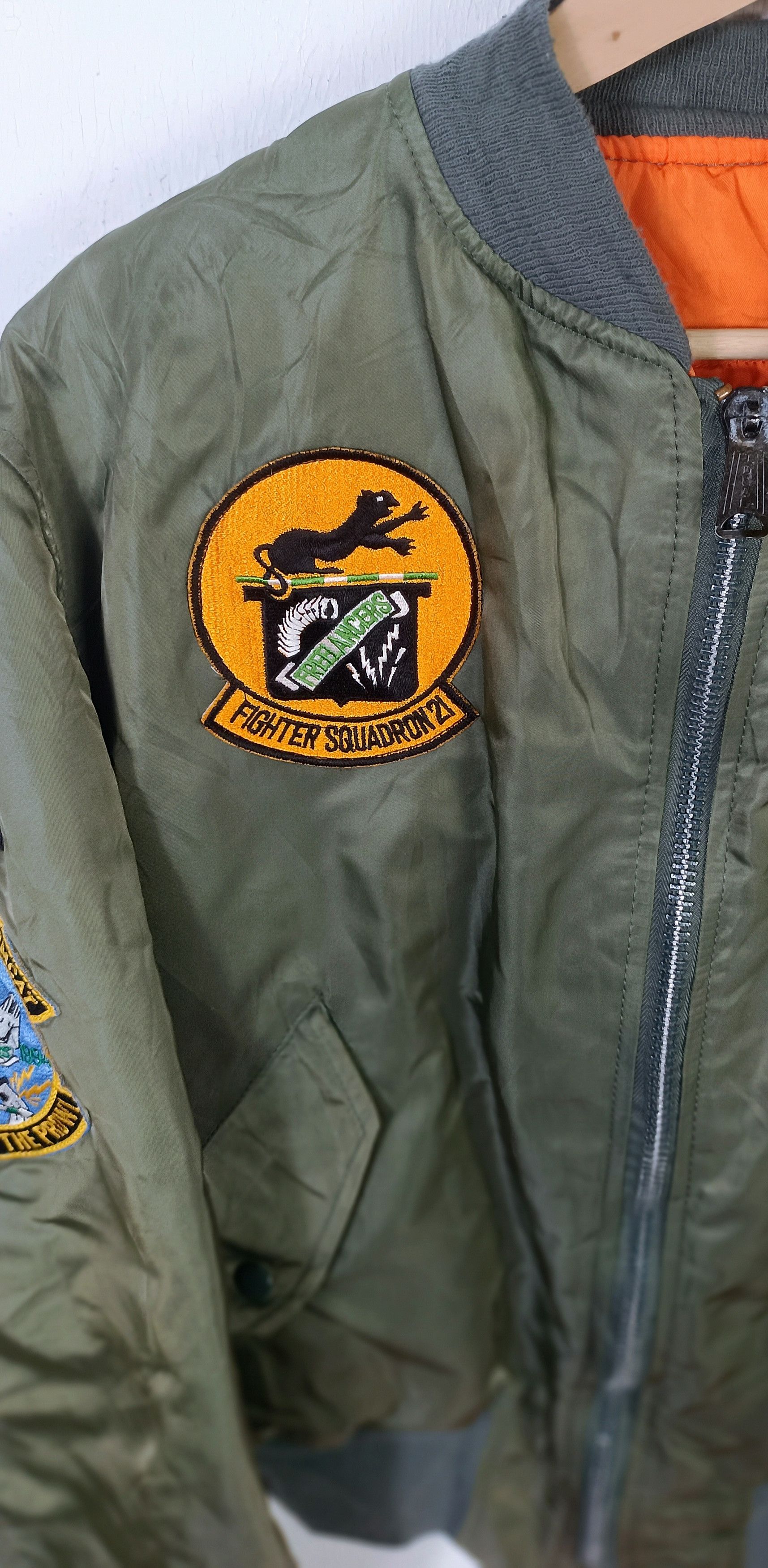 Alpha Industries ALPHA 90s Jacket TYPE MA 1 J 82790J(USAF) Size US L / EU 52-54 / 3 - 6 Thumbnail