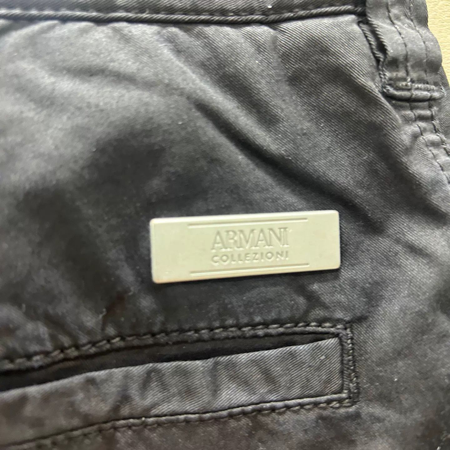 Armani ARMANI 99 NEW Pocket Leather Logo Casual Pants 56 Size US 40 / EU 56 - 3 Thumbnail