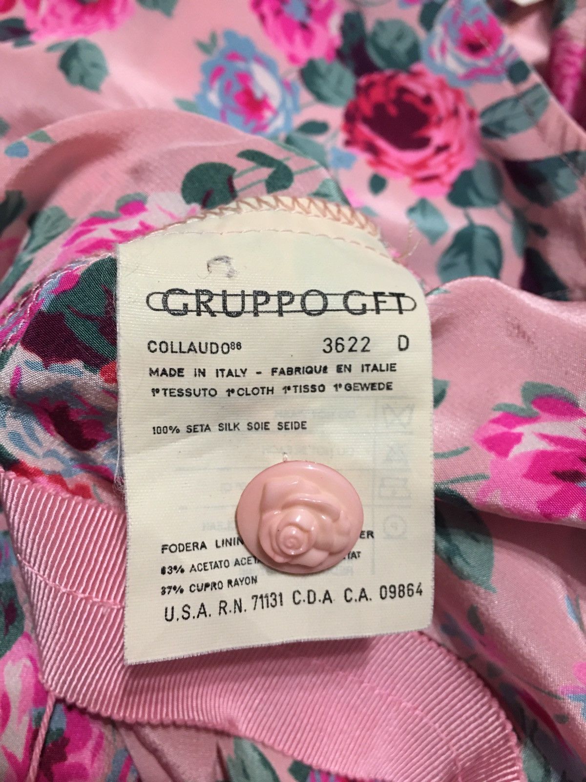 Emanuel Ungaro × Ungaro Paris × Vintage Emanuel Ungaro Silk Vintage Floral Midi Dress EU 44 Size M / US 6-8 / IT 42-44 - 12 Thumbnail
