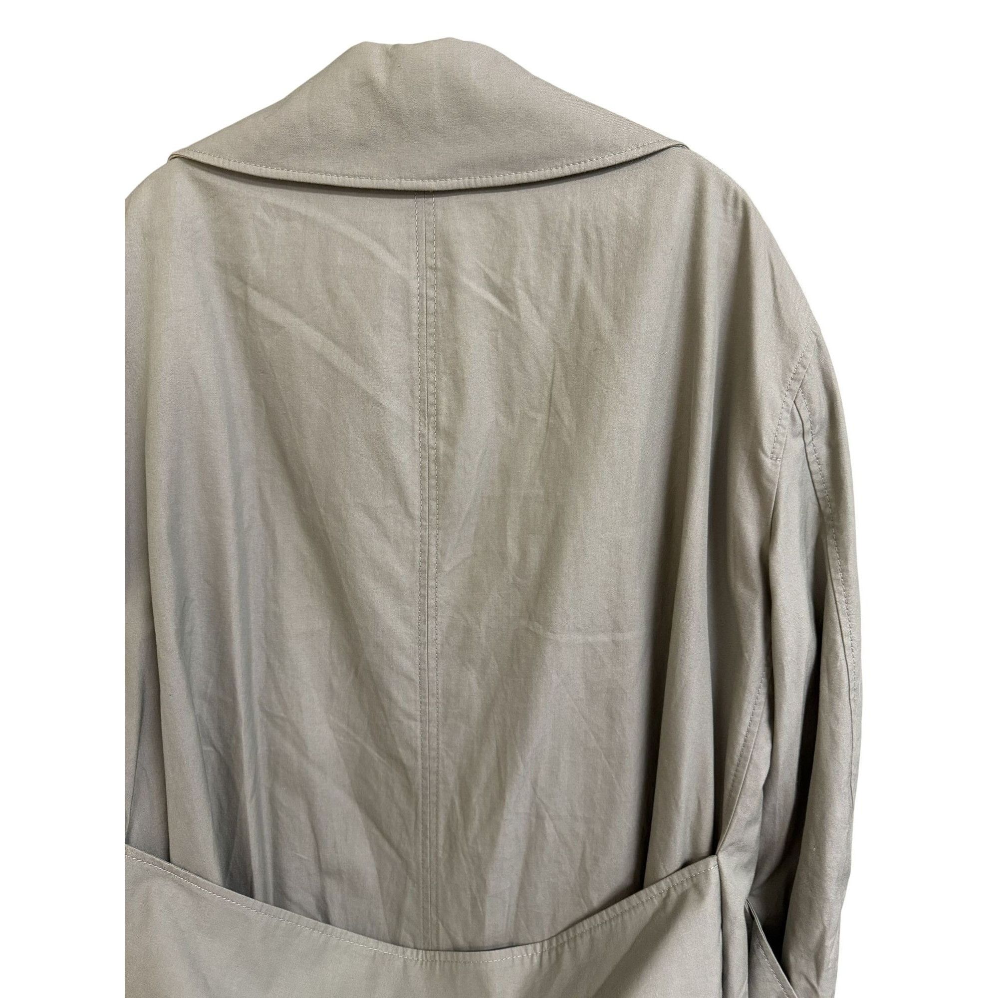 Burberry Burberry Beige Cotton Trench Coat With Button Closure & Belt Size US XS / EU 42 / 0 - 5 Thumbnail