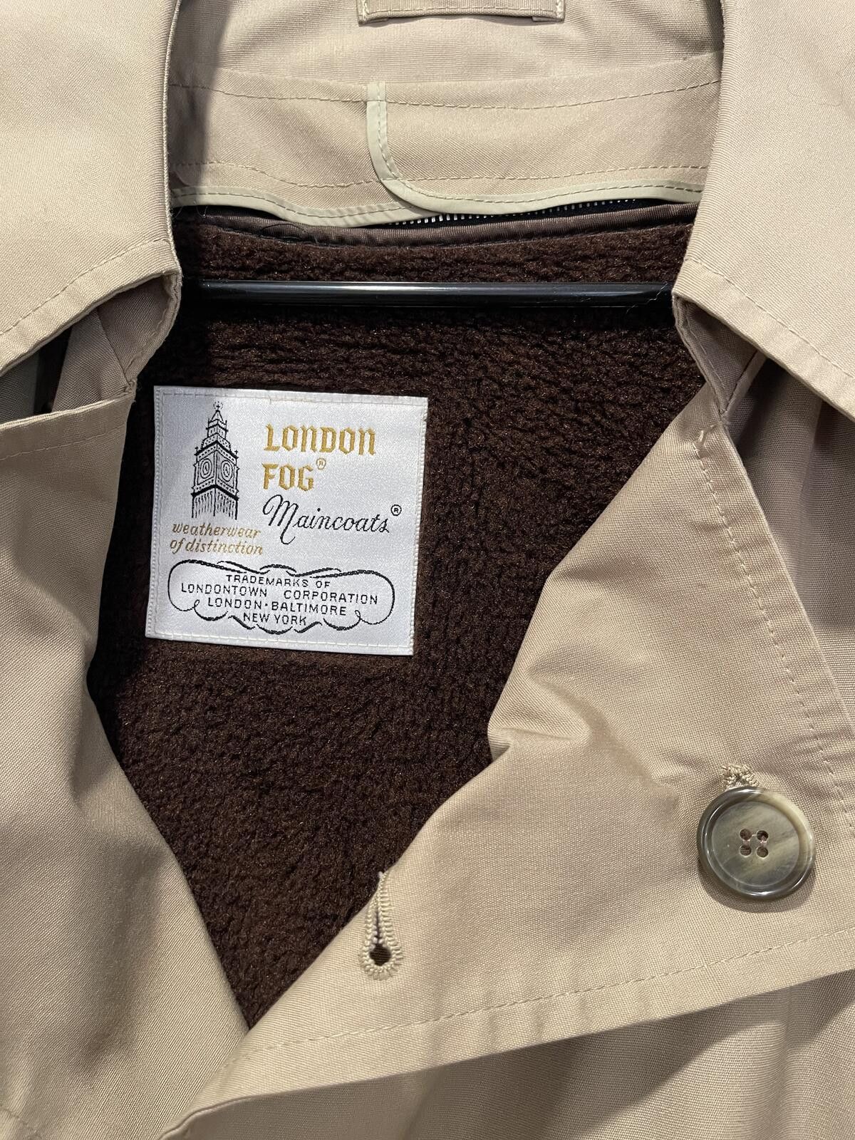 Unknown London London Fog Maincoats Trench Coat 44L Lined (removable) Tan Size US M / EU 48-50 / 2 - 4 Thumbnail
