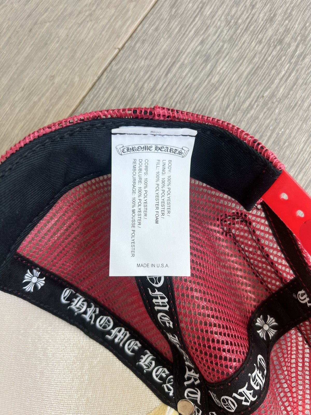Chrome Hearts Red Chrome Hearts Hat Size ONE SIZE - 4 Thumbnail