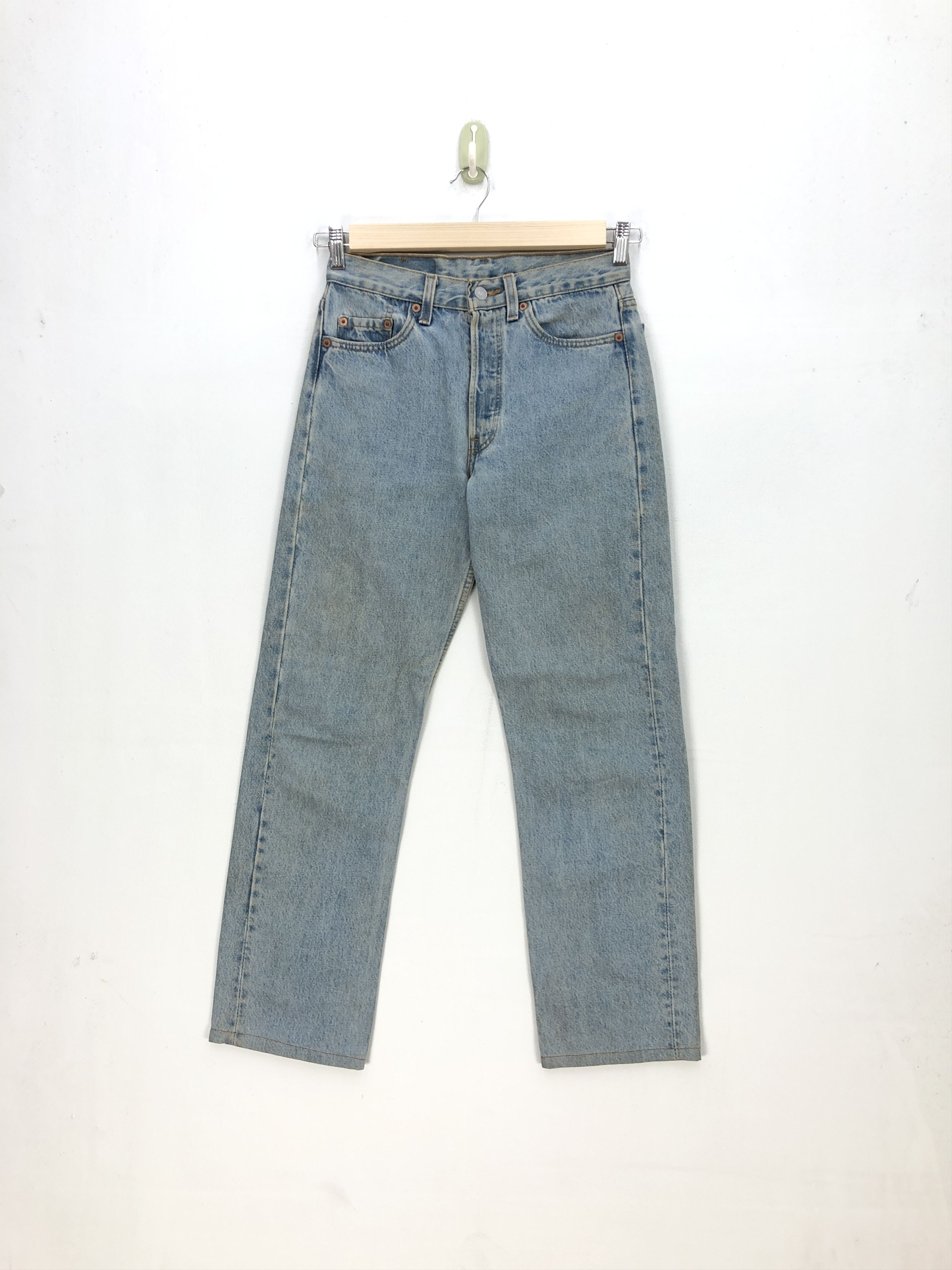 Levi's Vintage 90s Levis 501 Sun Faded Jeans Levis Light Wash Denim Size 28" / US 6 / IT 42 - 1 Thumbnail