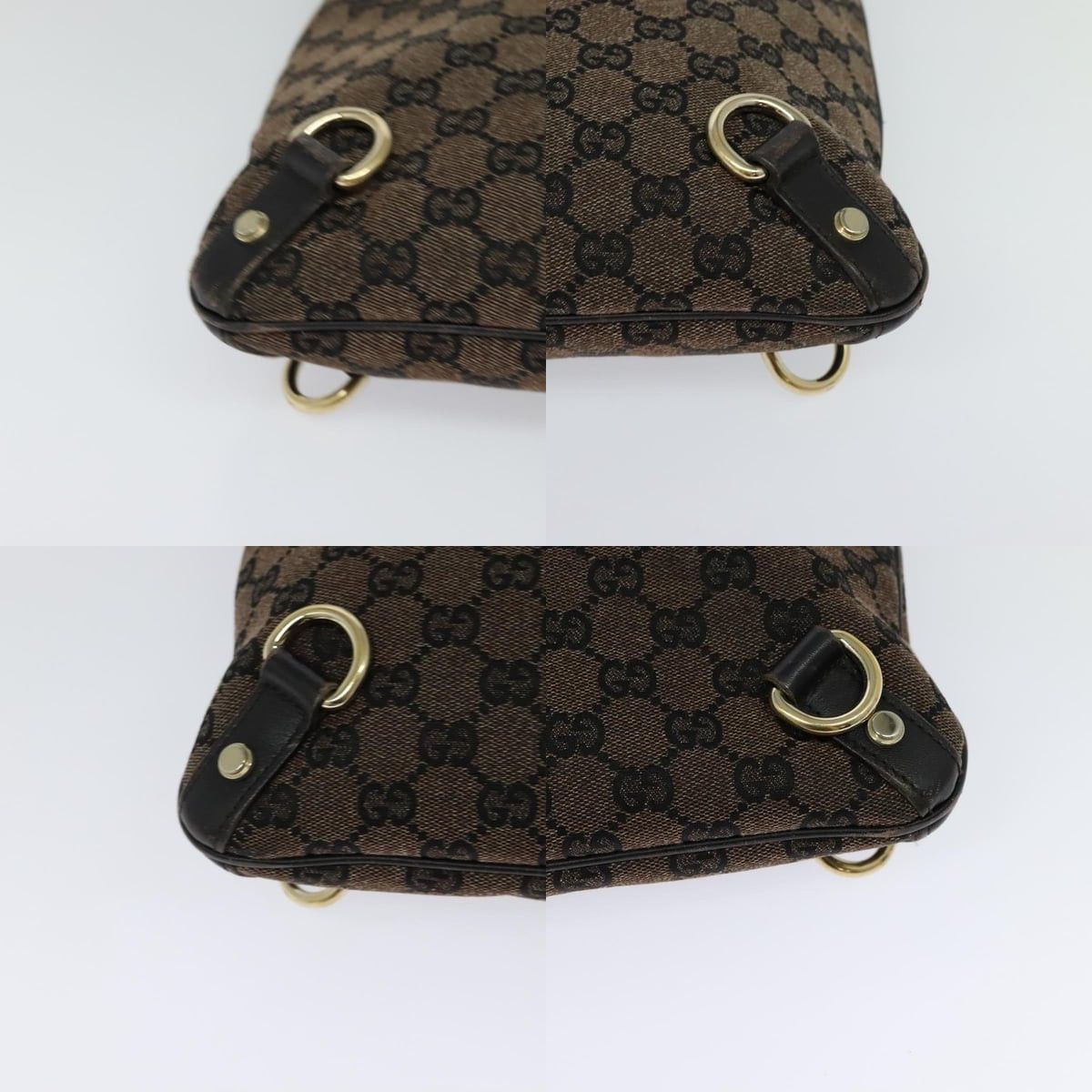 Gucci GUCCI GG Canvas Abbey Shoulder Bag Outlet Brown Gold Size ONE SIZE - 10 Thumbnail
