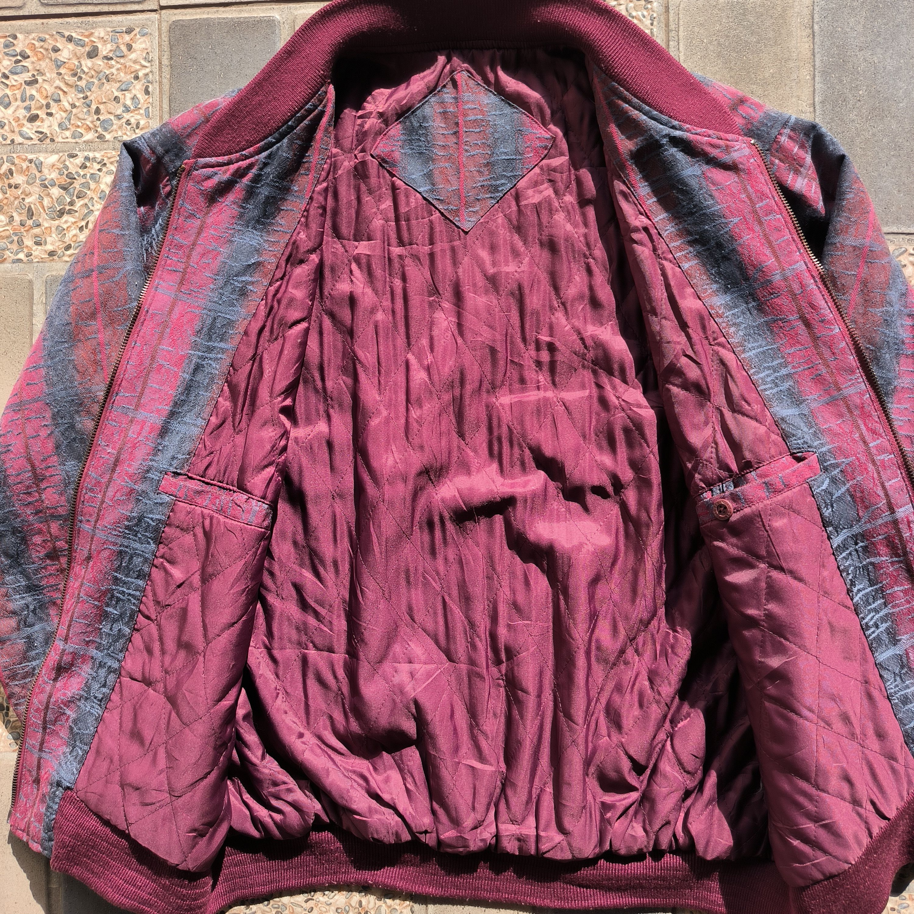 Adidas 🔥Rare🔥 Vintage 1990s Adidas Trefoil Burgundy Jacket Size US L / EU 52-54 / 3 - 5 Thumbnail