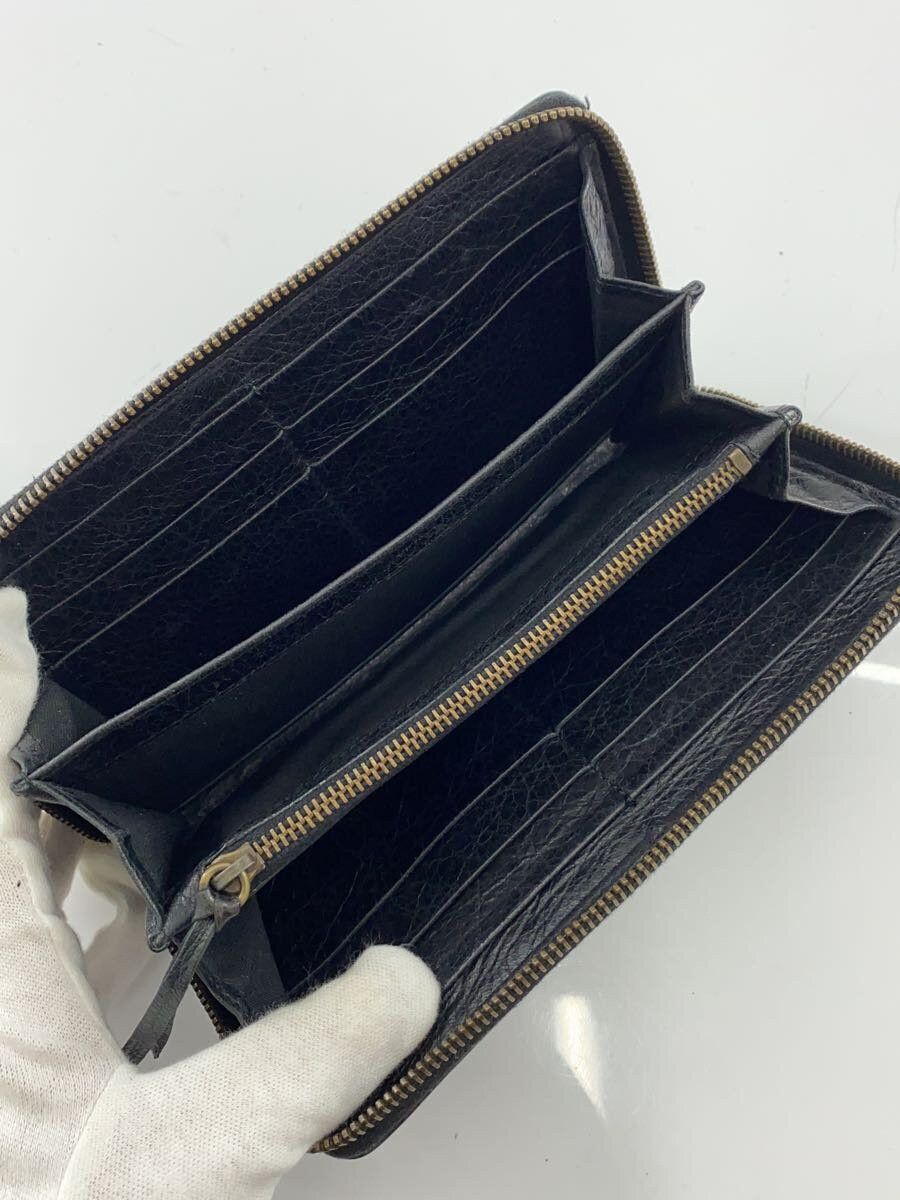 Balenciaga Balenciaga Leather Long Wallet Black Size ONE SIZE - 4 Thumbnail