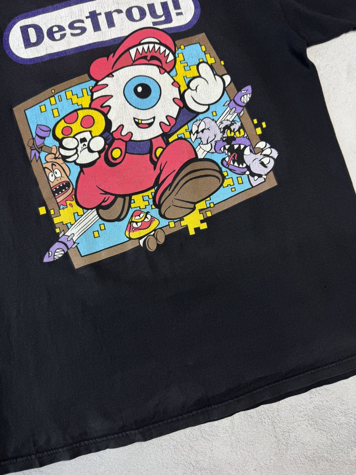Mishka MISHKA NYC Destroy! Short Sleeve Black T-Shirt Size US M / EU 48-50 / 2 - 4 Thumbnail