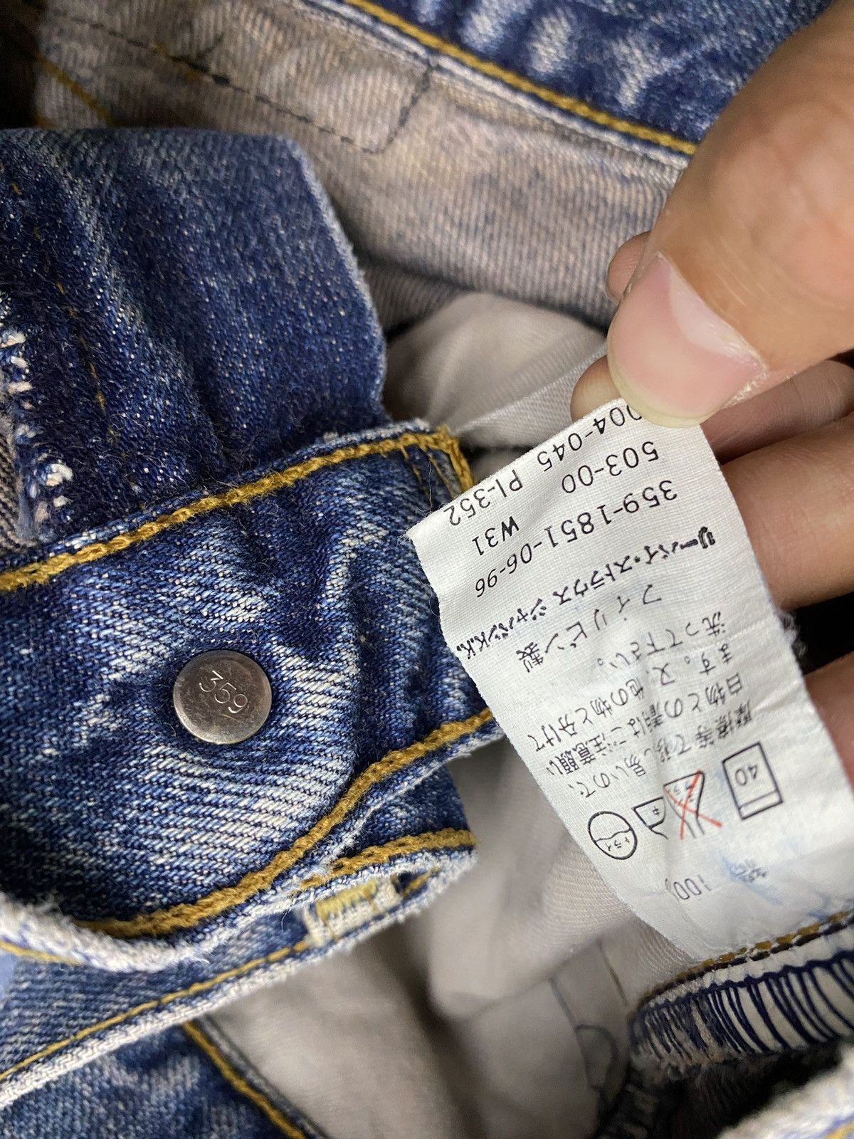 Levi's × Levi's Vintage Clothing × Vintage levis selvedge 503 jeans pant vintage Size US 31 - 8 Thumbnail