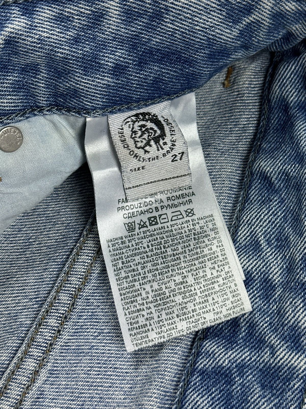 Diesel Diesel Neekhol Graffiti Print Women’s Jeans Blue Denim Pants Size 27" / US 4 / IT 40 - 13 Thumbnail
