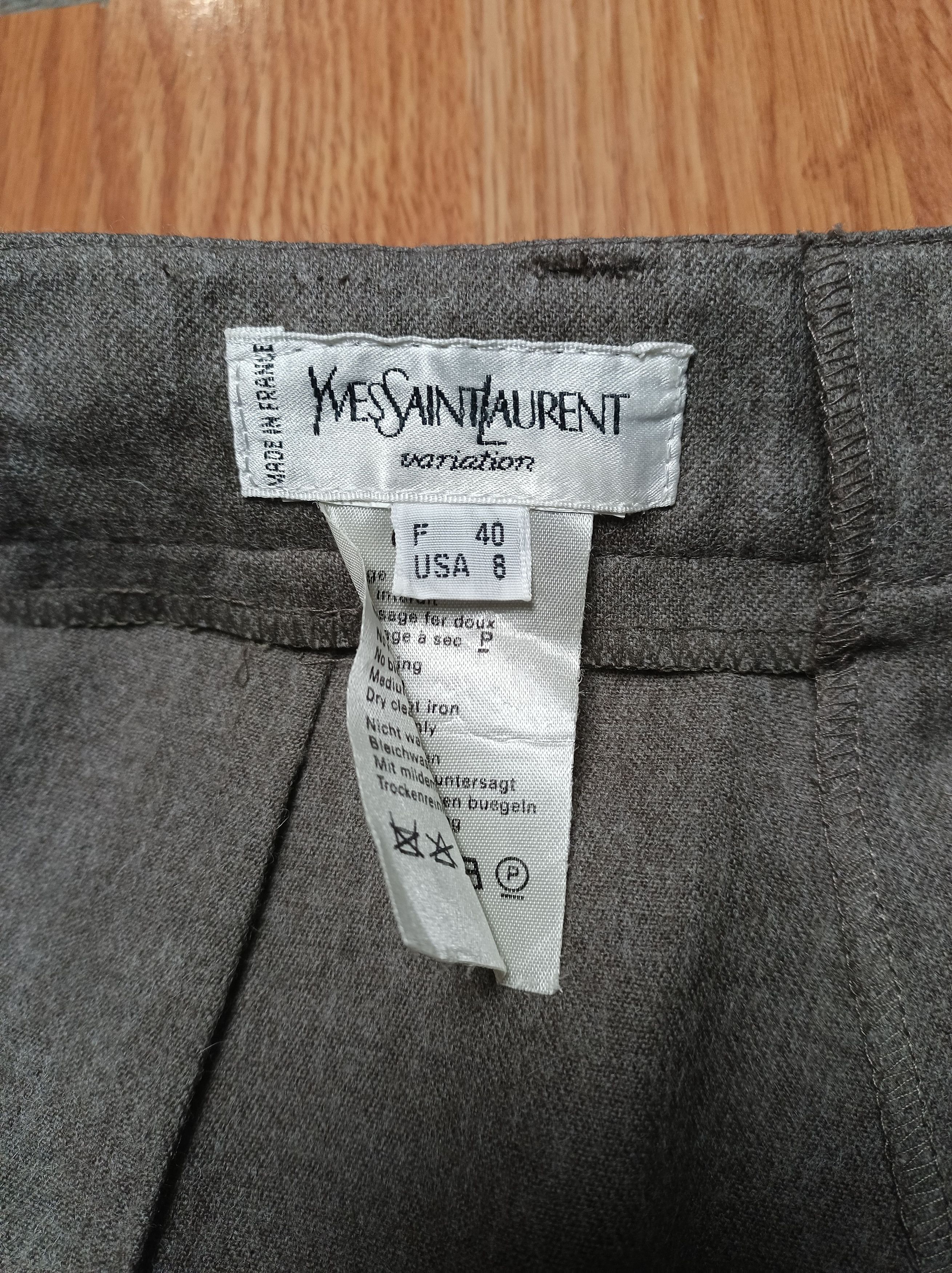 Vintage × Yves Saint Laurent Yves Saint Laurent Wool Classic Womens Pants Size FR40 Size 28" / US 6 / IT 42 - 11 Thumbnail