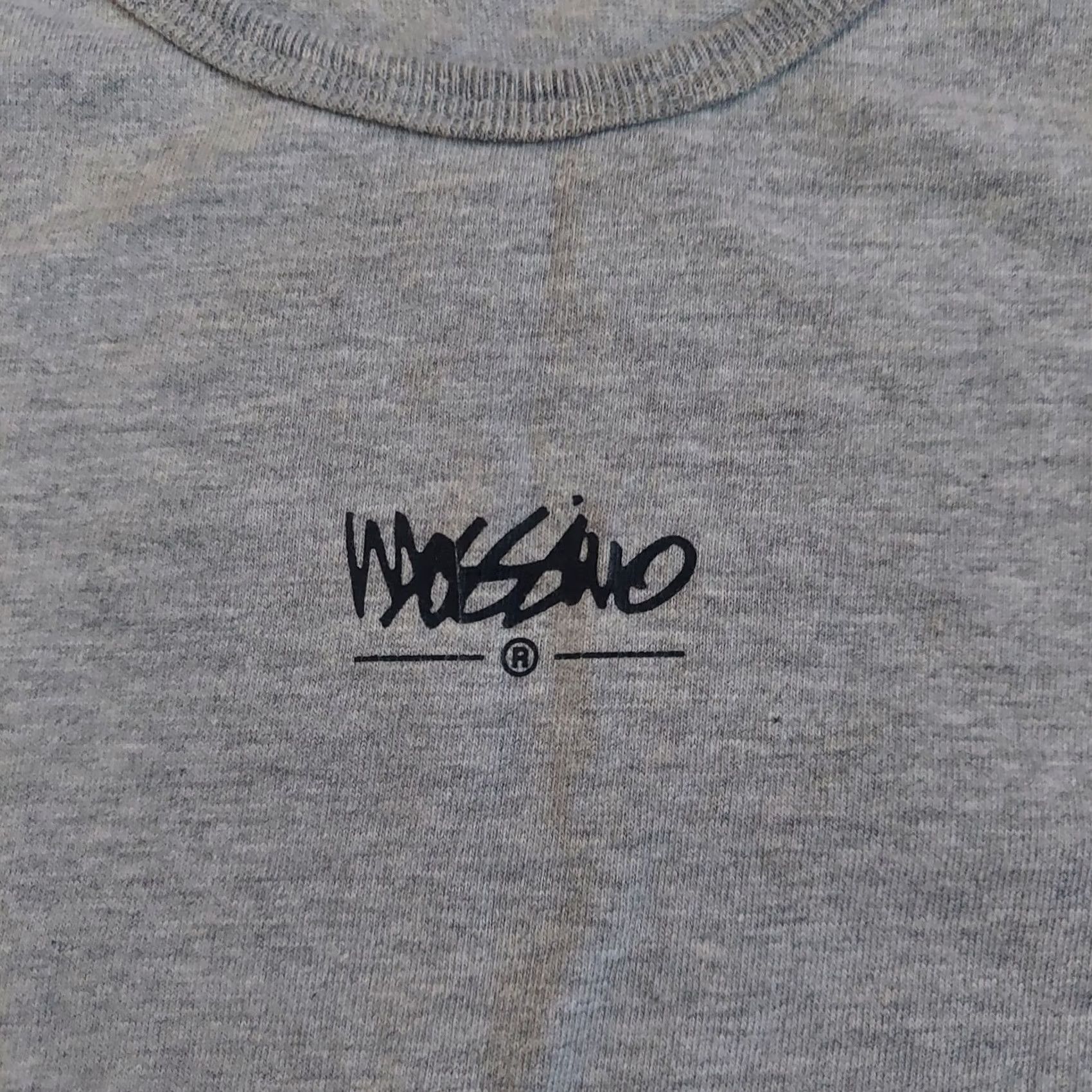 Mossimo Mossimo Women's Gray Logo T-shirt - Size L Shirt Womens Regular Cotton Polyester Short Sleeve Round Neck Logo 2000s Casual Size L / US 10 / IT 46 - 7 Thumbnail