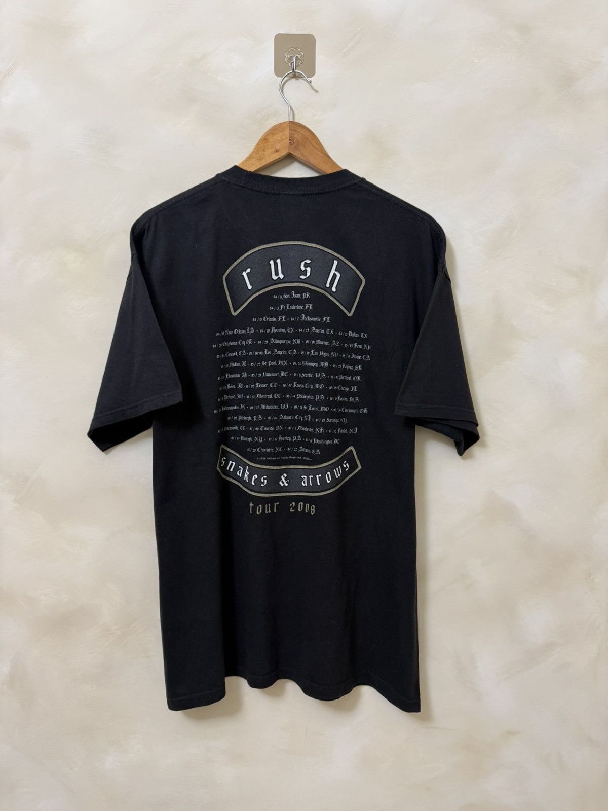 Band Tees Vintage 2000s Rush Snakes And Arrows Tour T Shirt Size US L / EU 52-54 / 3 - 2 Thumbnail
