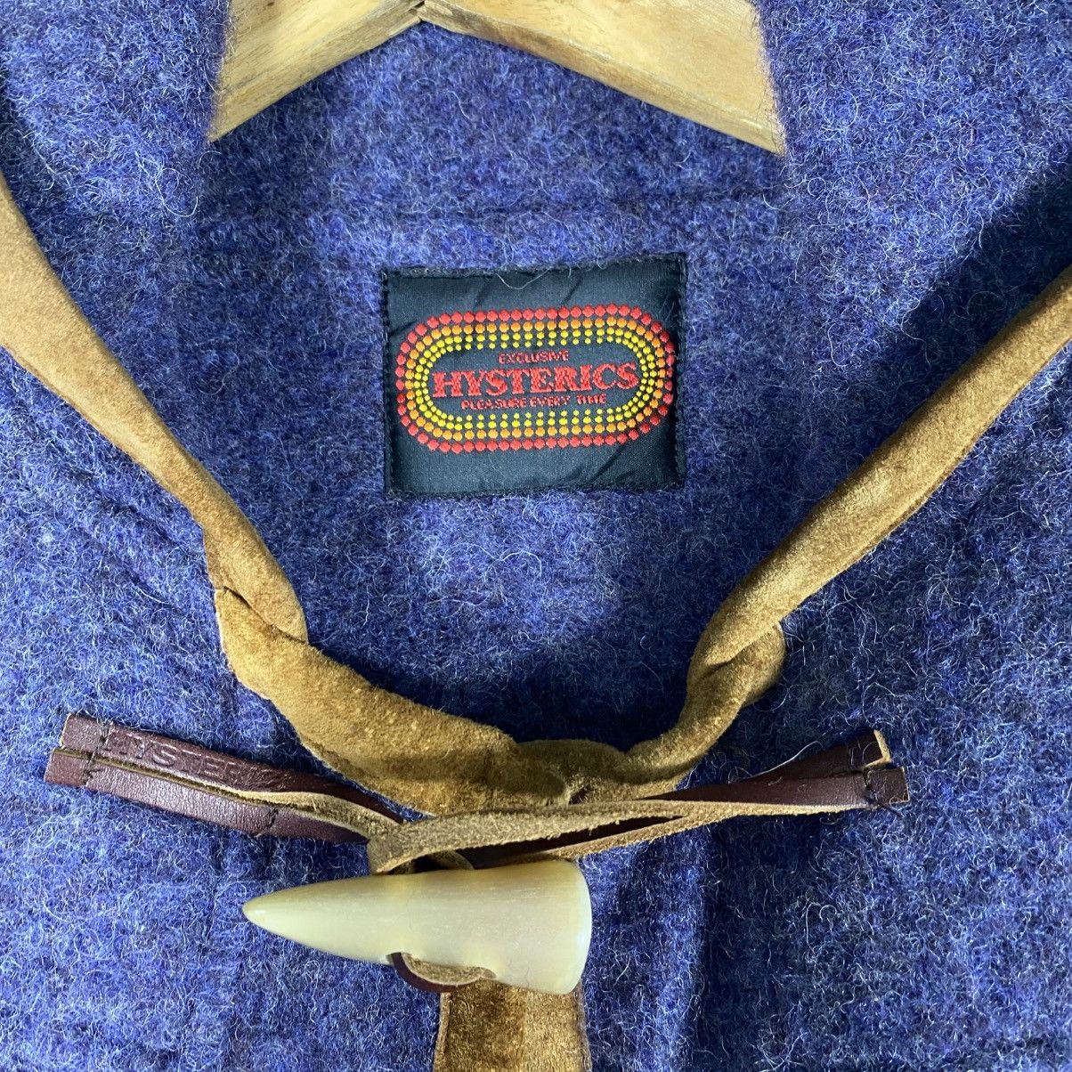 Hysteric Glamour × Japanese Brand Vintage Hysteric Glamour Hoodie Wool Long Jacket Button Size ONE SIZE - 7 Thumbnail