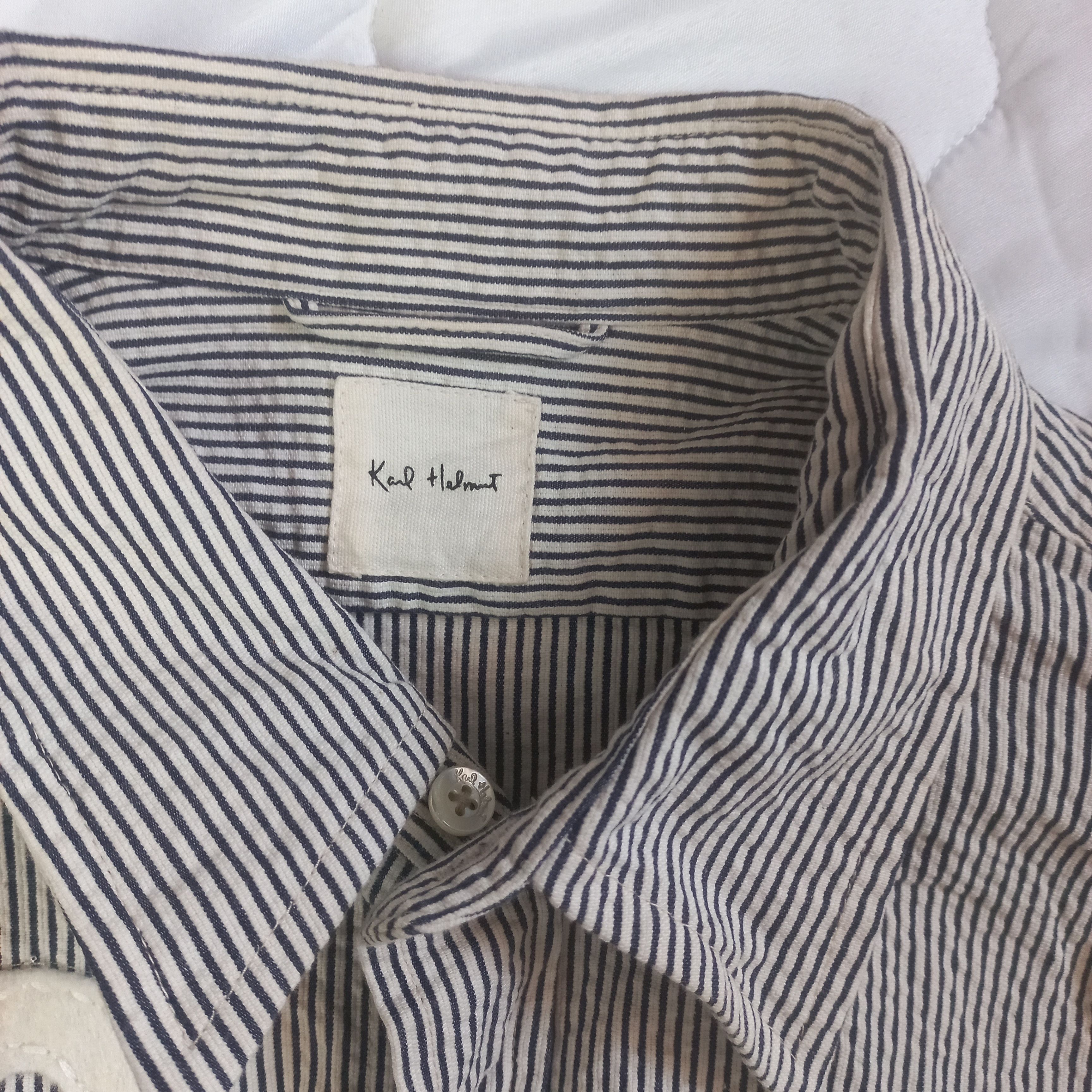 Karl Helmut × Karl Kani Karl Helmut Numeric Embriodery Shirt Size US L / EU 52-54 / 3 - 2 Thumbnail