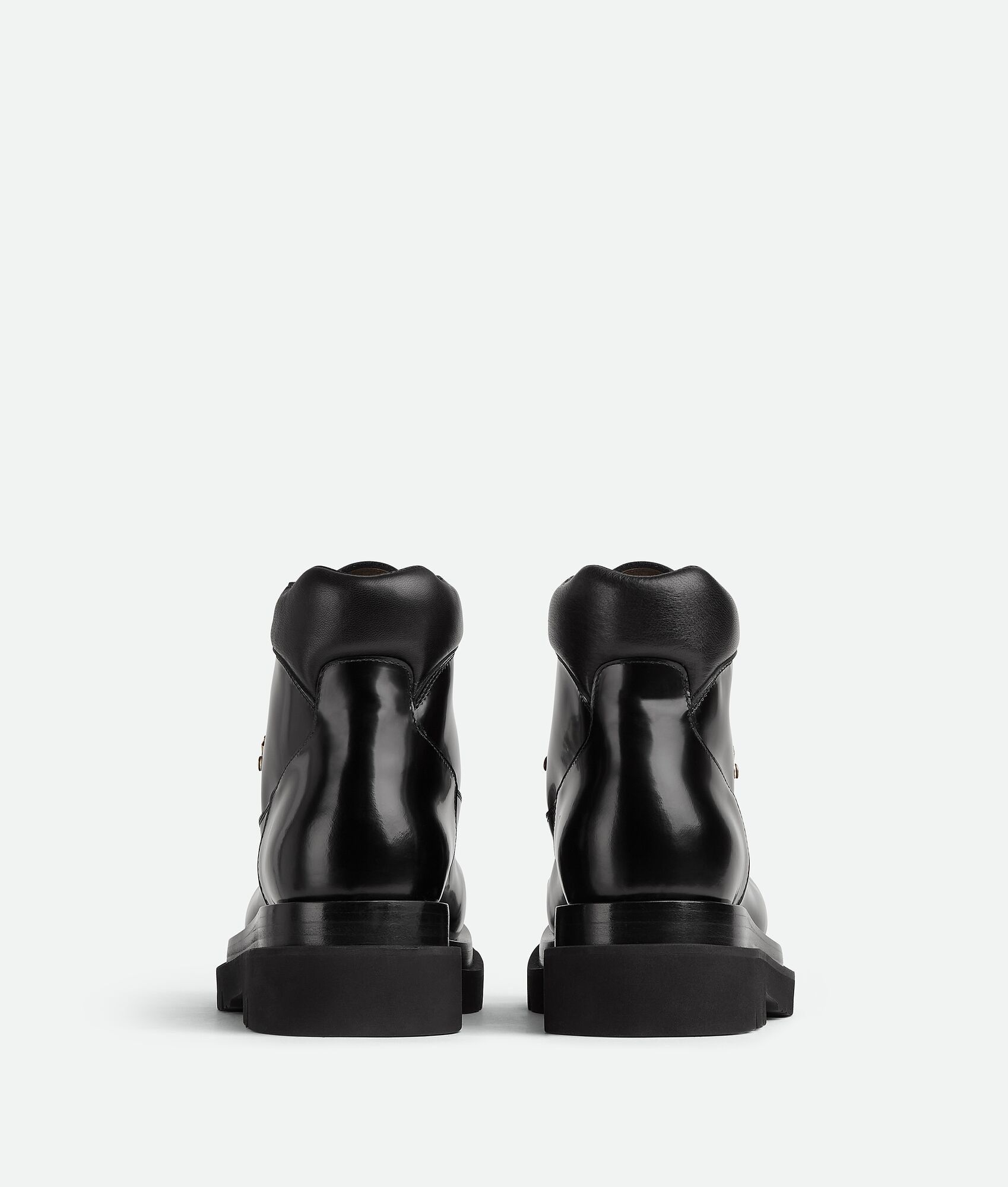 Bottega Veneta o1n1vont1224 Lug Hiking Ankle Boots in Black Size US 5.5 / EU 38 - 3 Thumbnail