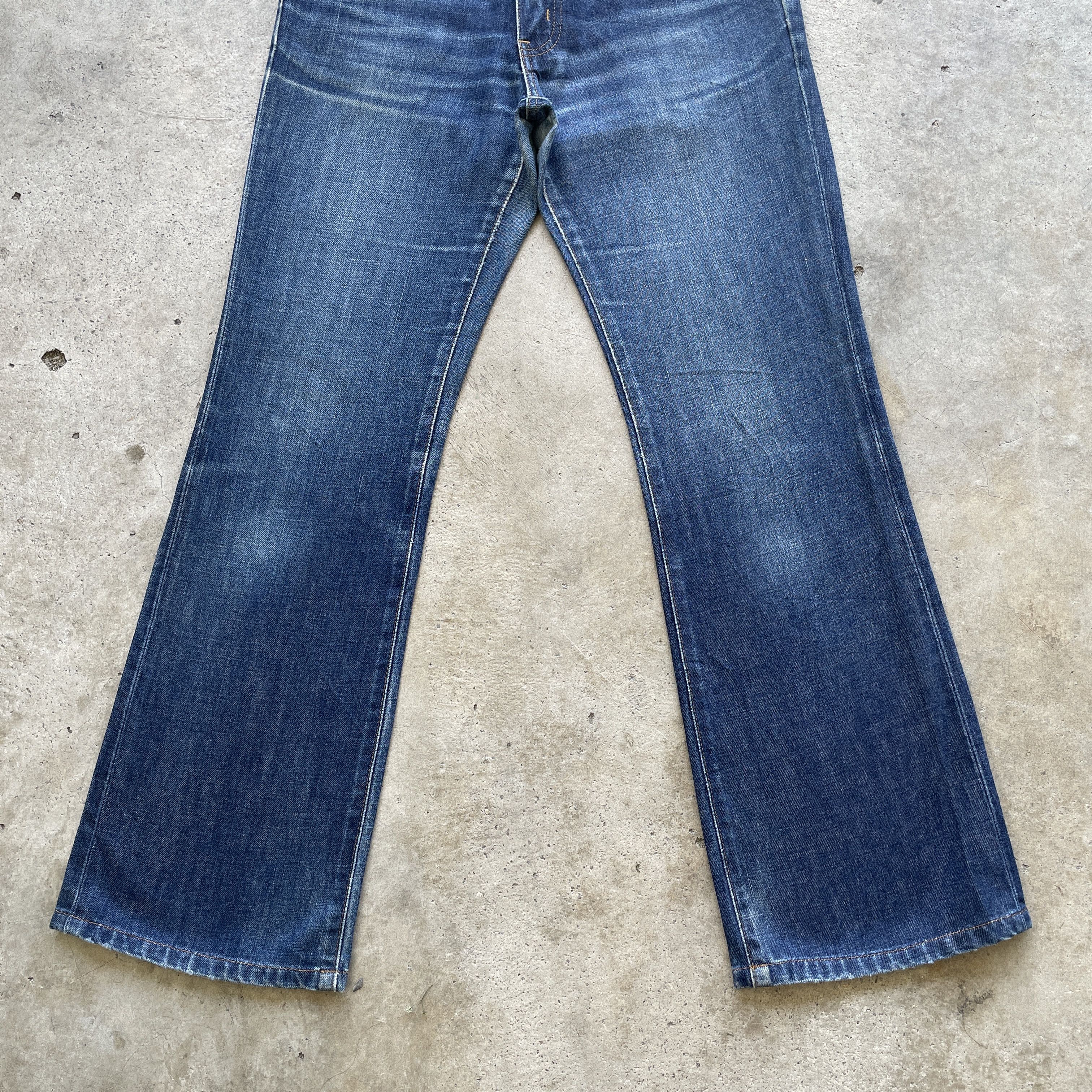 Japanese Brand VINTAGE EDWIN 503 FLARE DENIM FADED BOOTCUT PANTS JEANS W29 Size US 29 - 4 Thumbnail