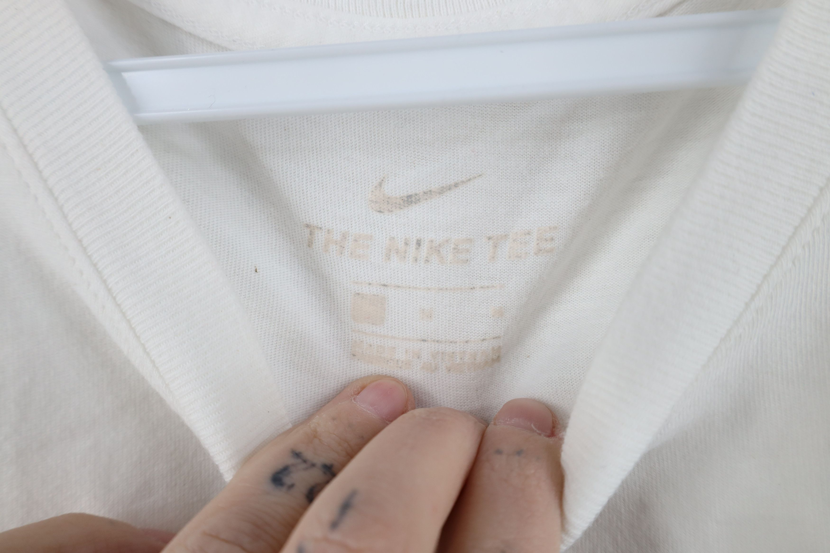 Nike Y2K Nike Scott Big Swoosh Sketch Short Sleeve T-Shirt White Size US M / EU 48-50 / 2 - 8 Thumbnail