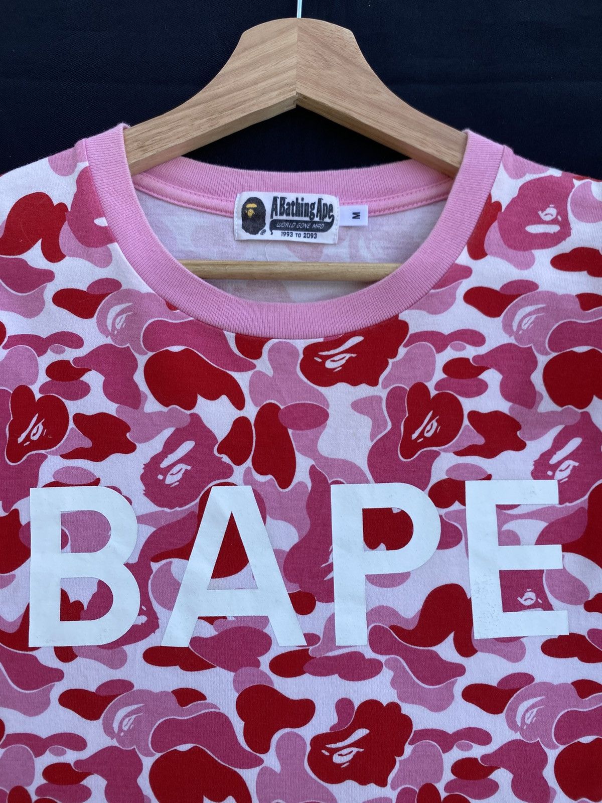 Bape Rare BAPE ABC camo pink ape head logo T-shirt A Bathing Ape Size US M / EU 48-50 / 2 - 9 Thumbnail