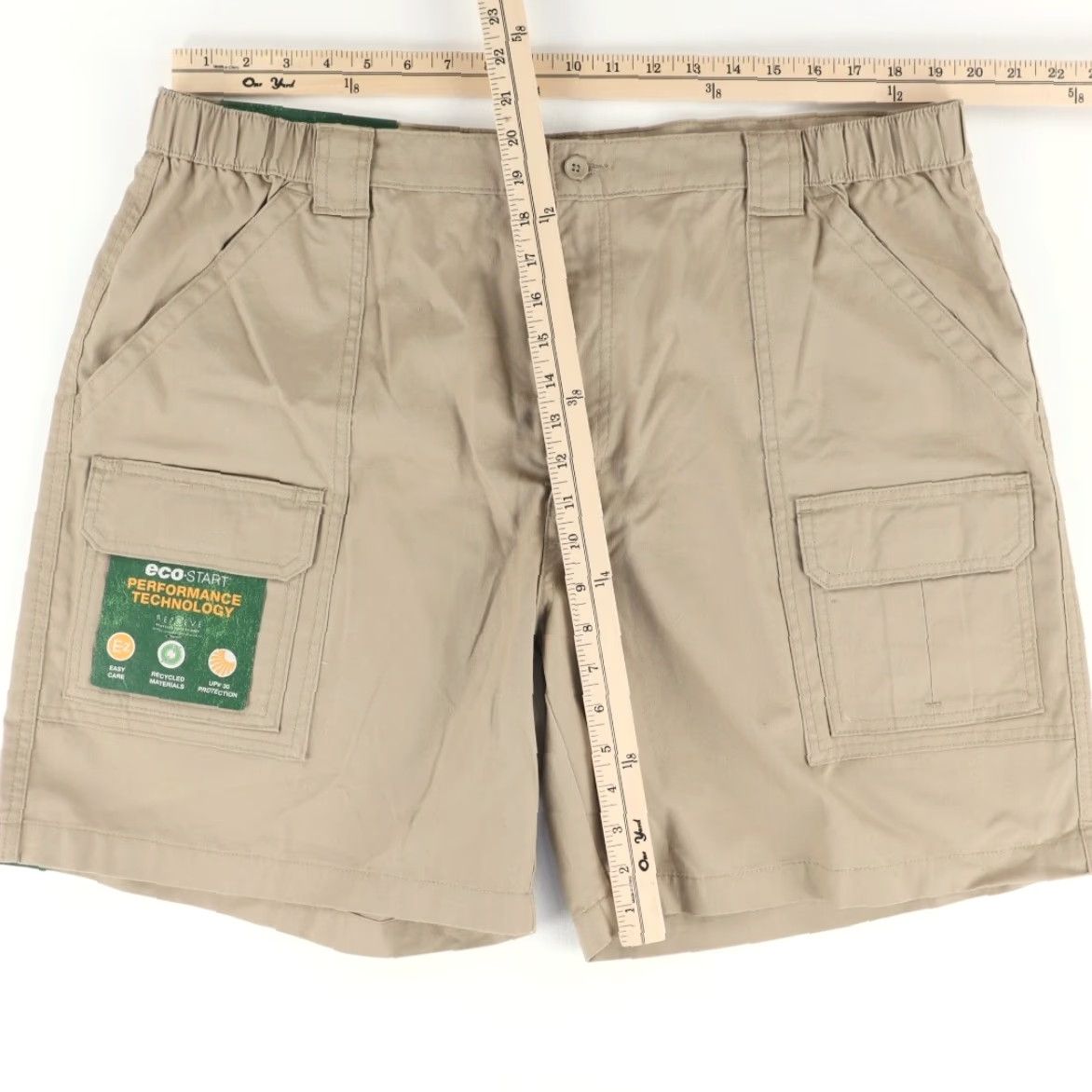 Savane Savanne Eco-Smart Cotton Blend Khaki Hiking Cargo Shorts Tan Men's 42 Size US 42 / EU 58 - 3 Thumbnail