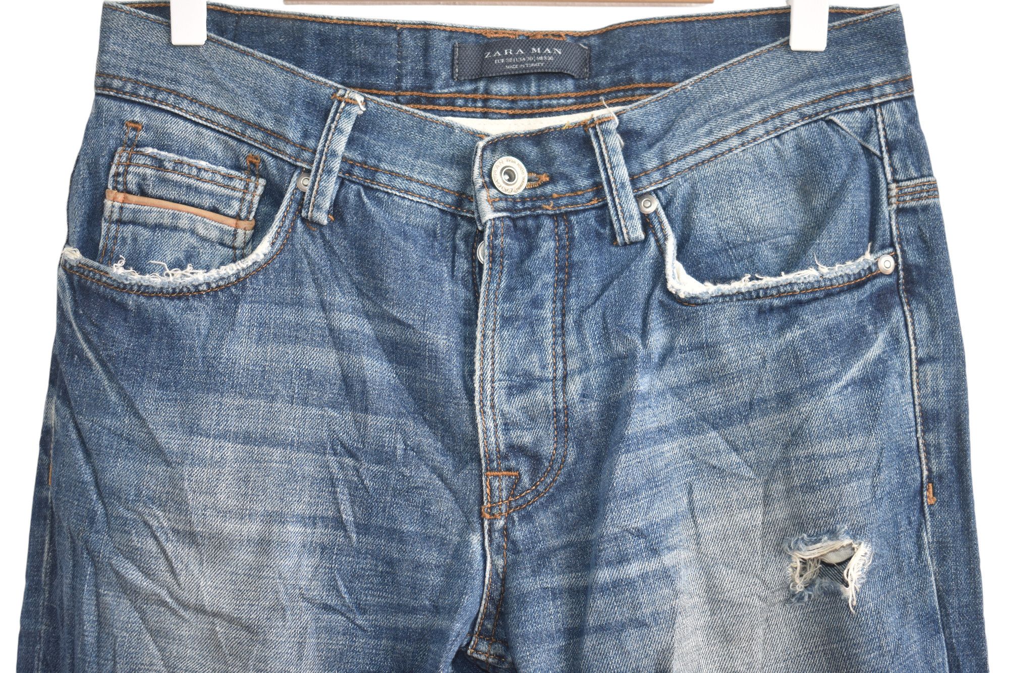 Zara Zara Distress Jeans W30 Size US 30 / EU 46 - 5 Thumbnail